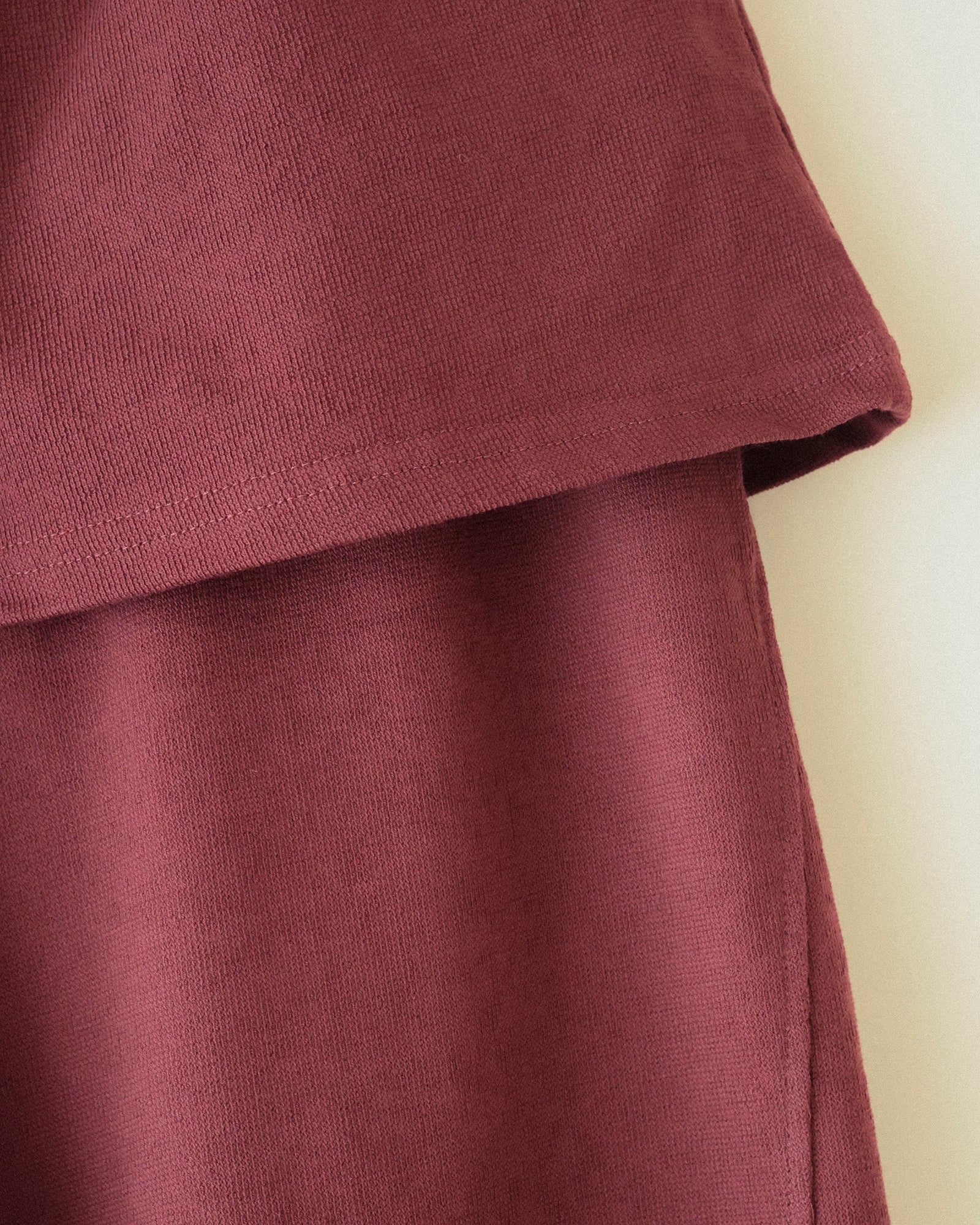 Cailee Skirt-Layered Towel Joggers, Summer Barolo