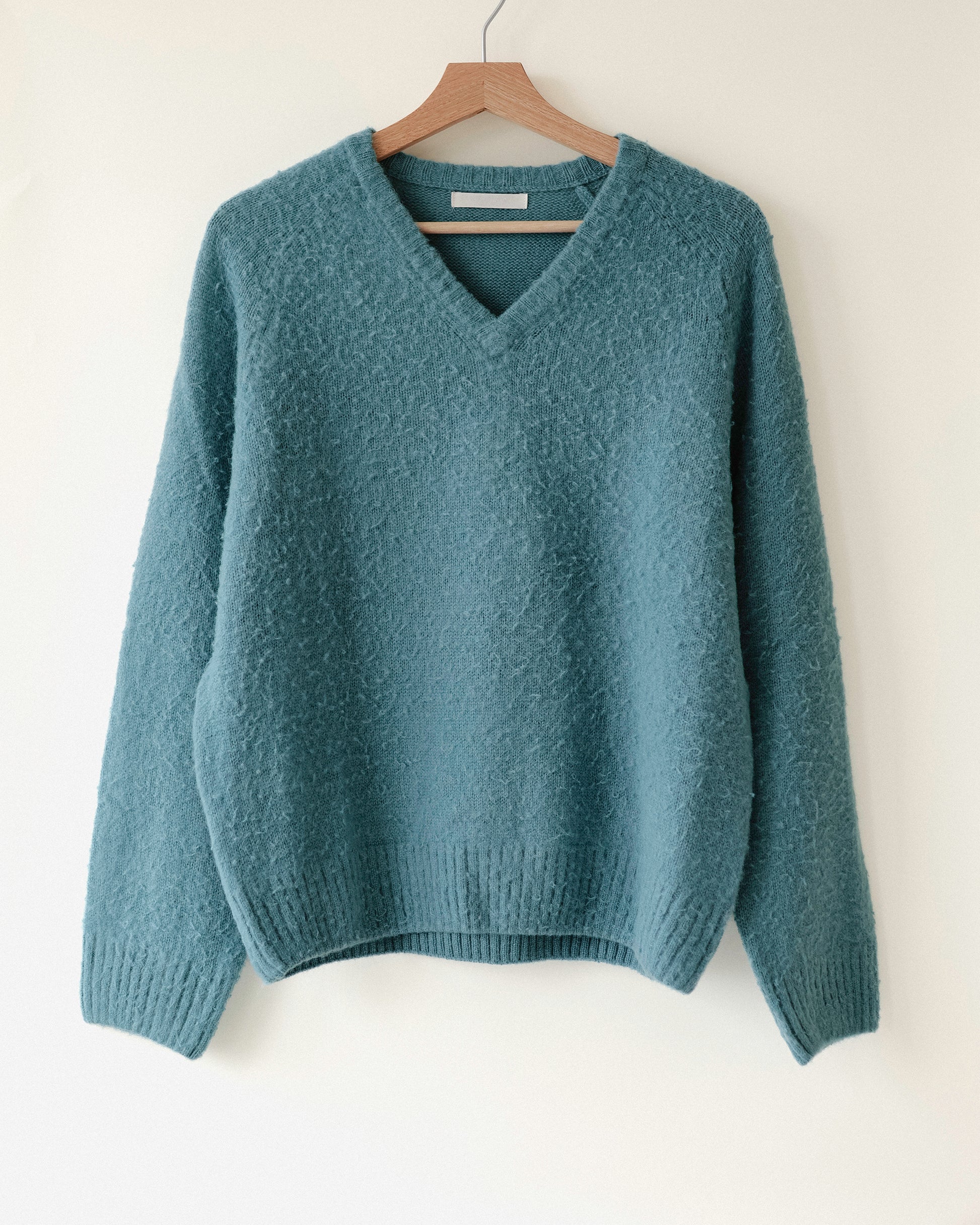 Hiro Brushed Wool Jumper, Sullivan Blue Teal