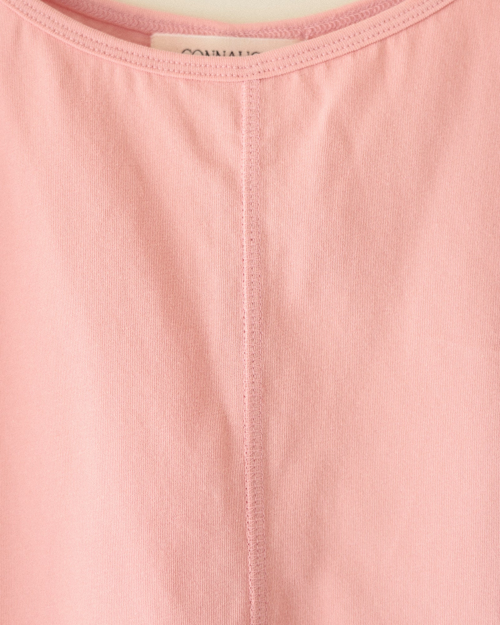 Priscilla Seamline Fitted Camisole, Pink Rose