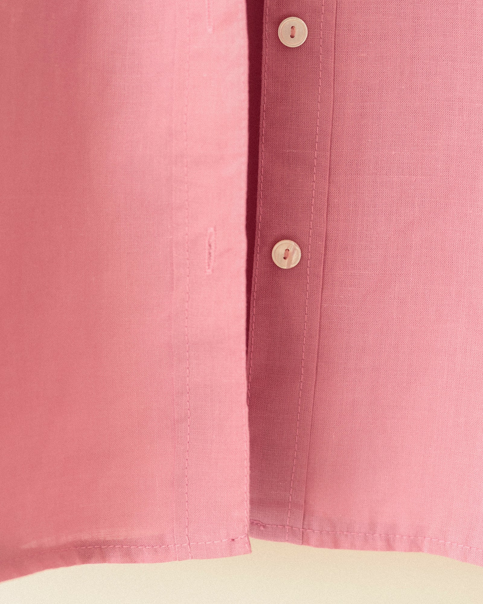 Mina Linen Oversized Shirt, Hydrangea Rosa