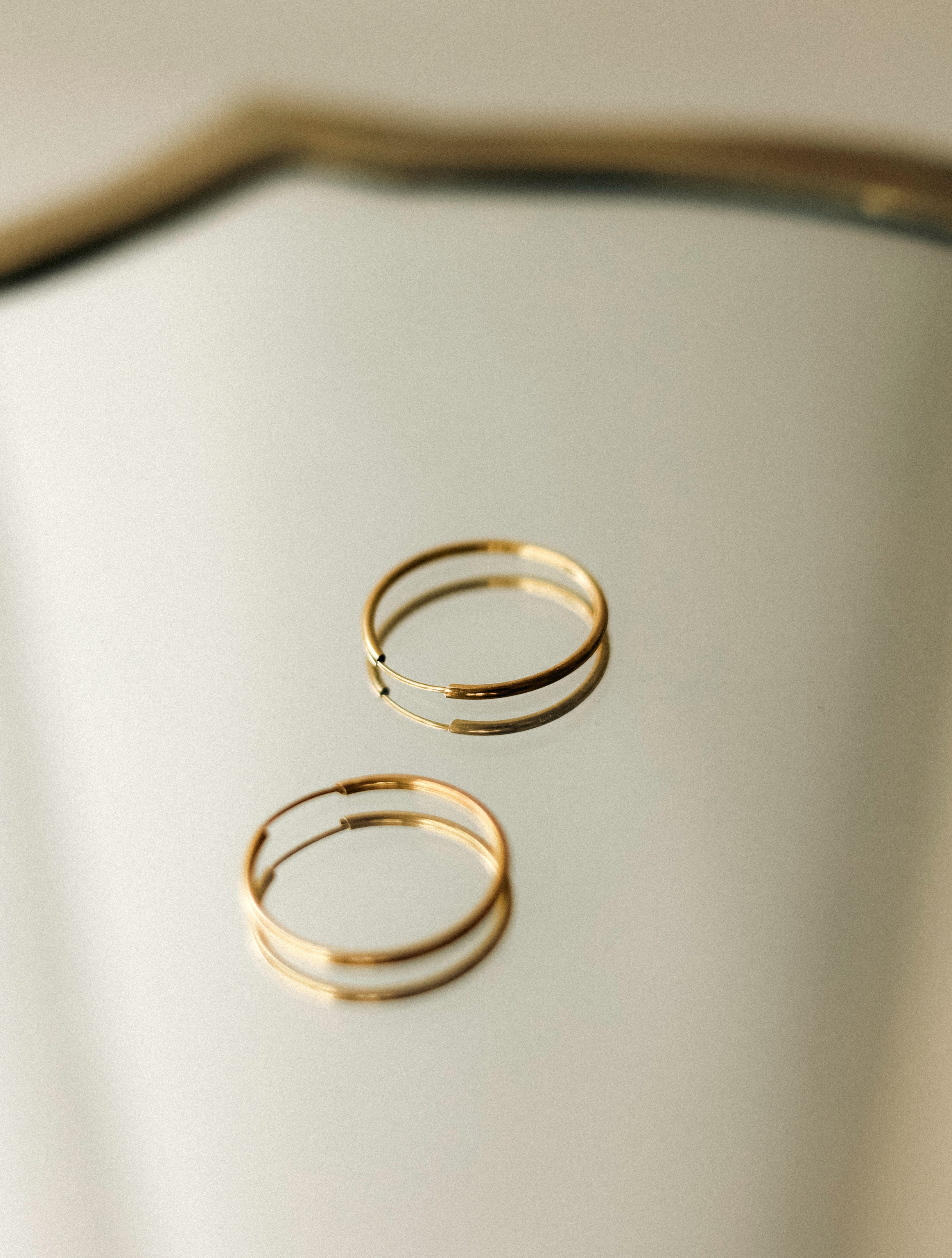 Gold Hoop Earrings, Venus