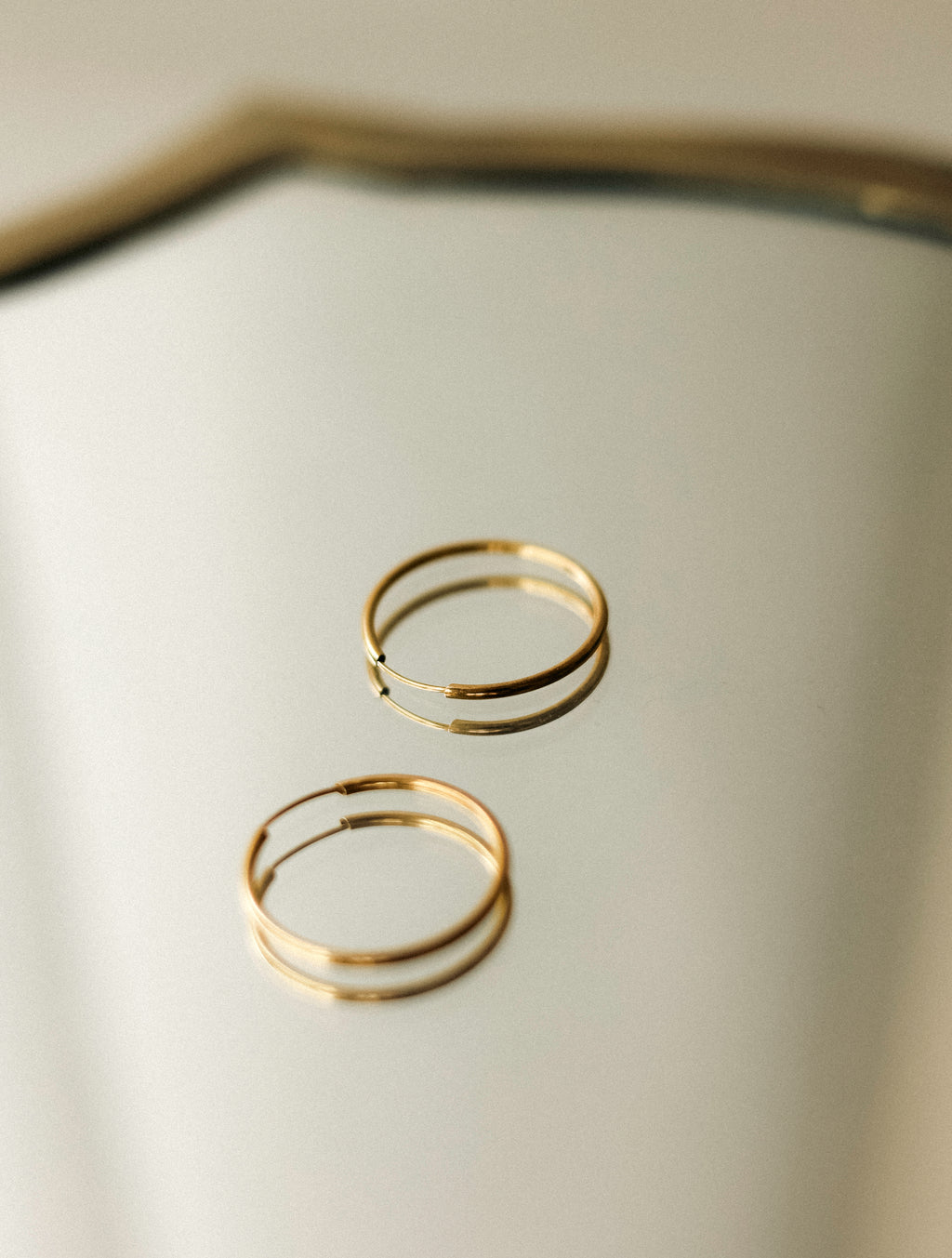 Gold Hoop Earrings, Venus