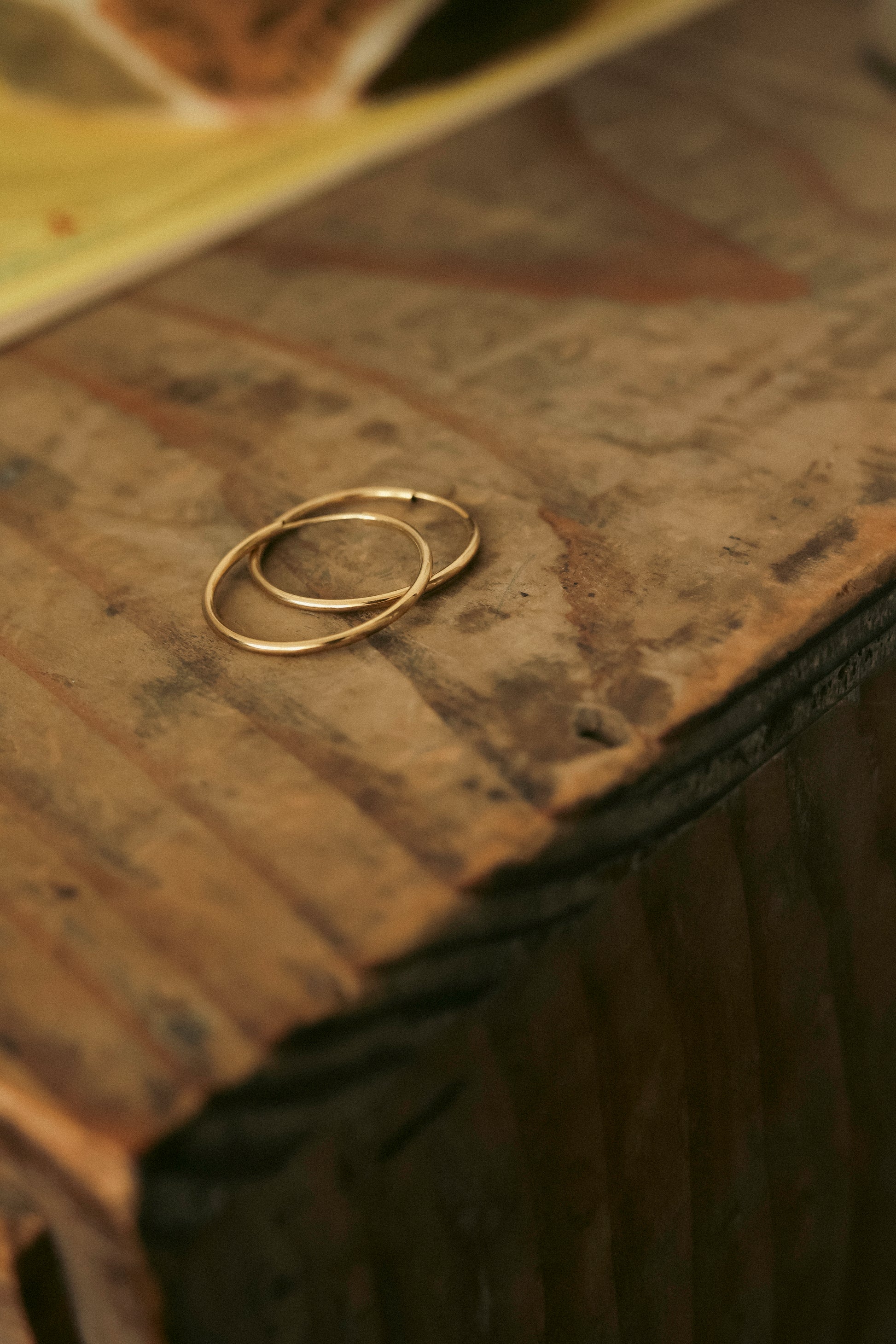 Gold Hoop Earrings, Venus