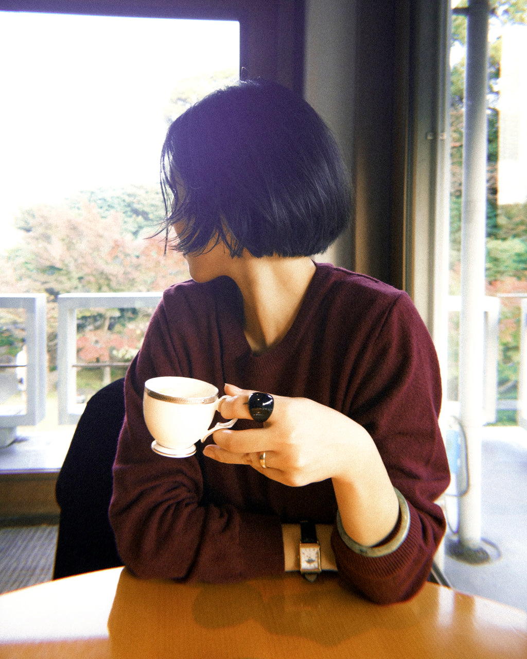 Winter Opera Crewneck Jumper, Mulberry