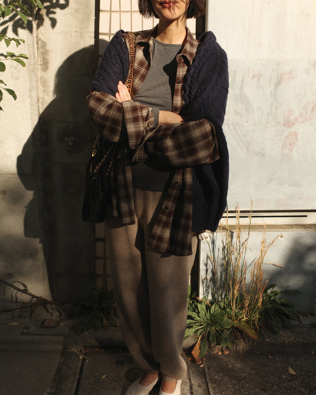 Highland Wool Check Shirt, Chestnut