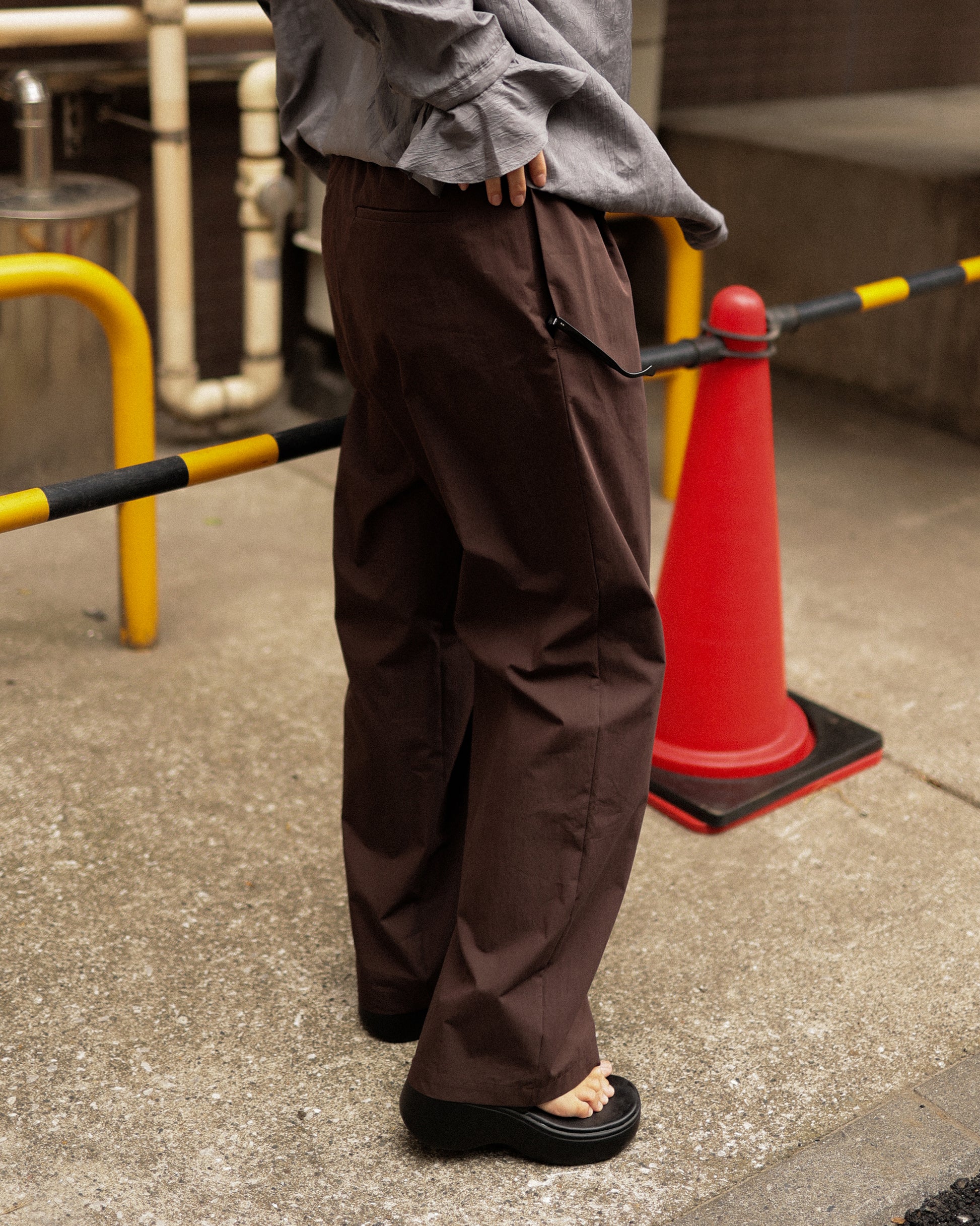 Eddie Drawstring Trousers, Chestnut Brown