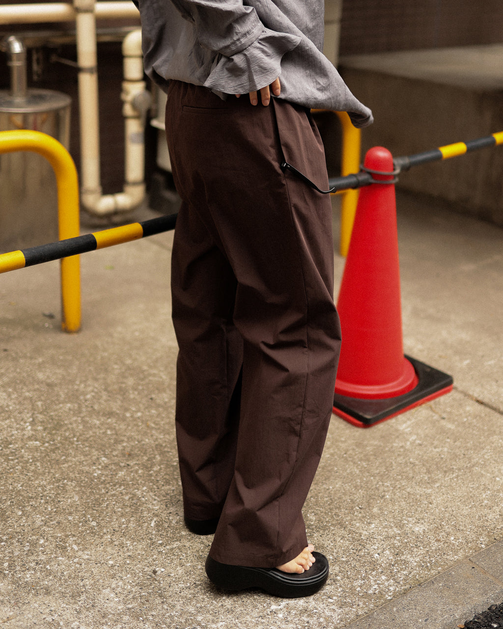 Eddie Drawstring Trousers, Chestnut Brown