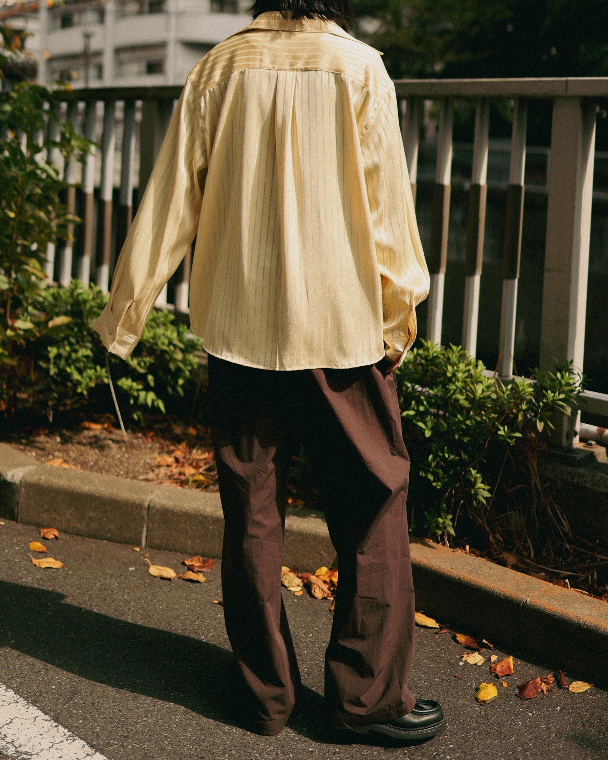Lumen Fluid Stripe Shirt, Moonbeam