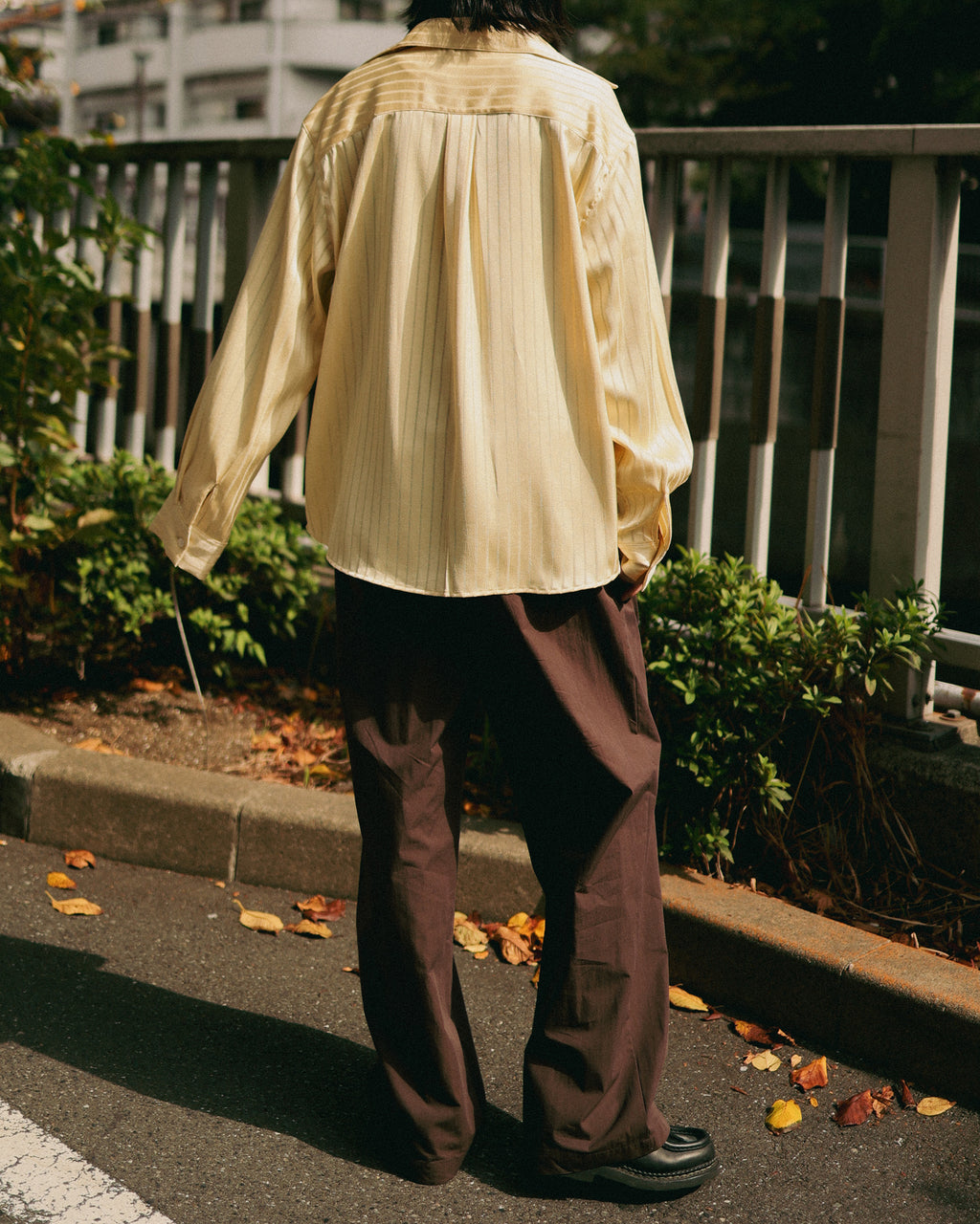 Lumen Fluid Stripe Shirt, Moonbeam