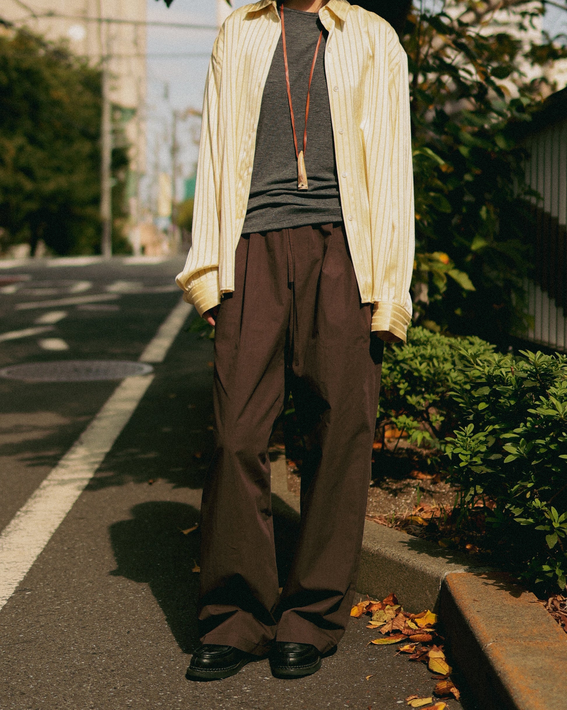 Lumen Fluid Stripe Shirt, Moonbeam