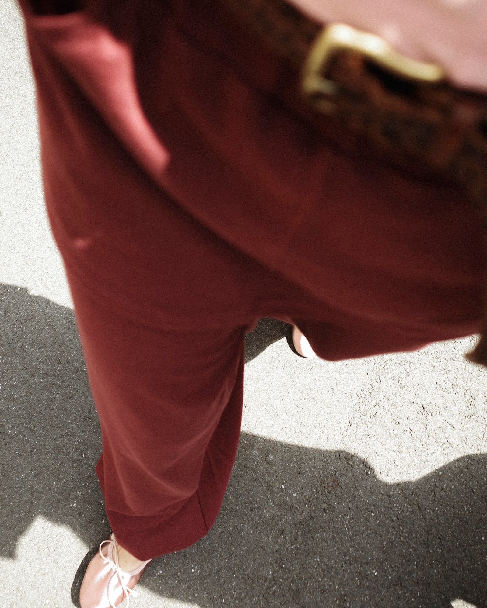 Cailee Skirt-Layered Towel Joggers, Summer Barolo