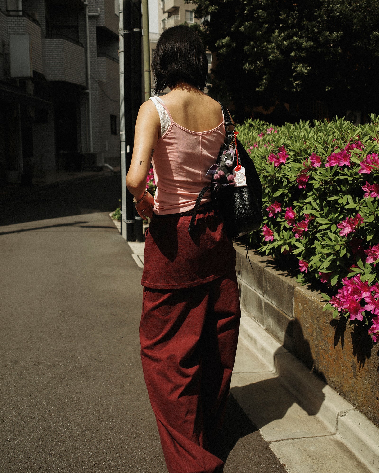 Cailee Skirt-Layered Towel Joggers, Summer Barolo