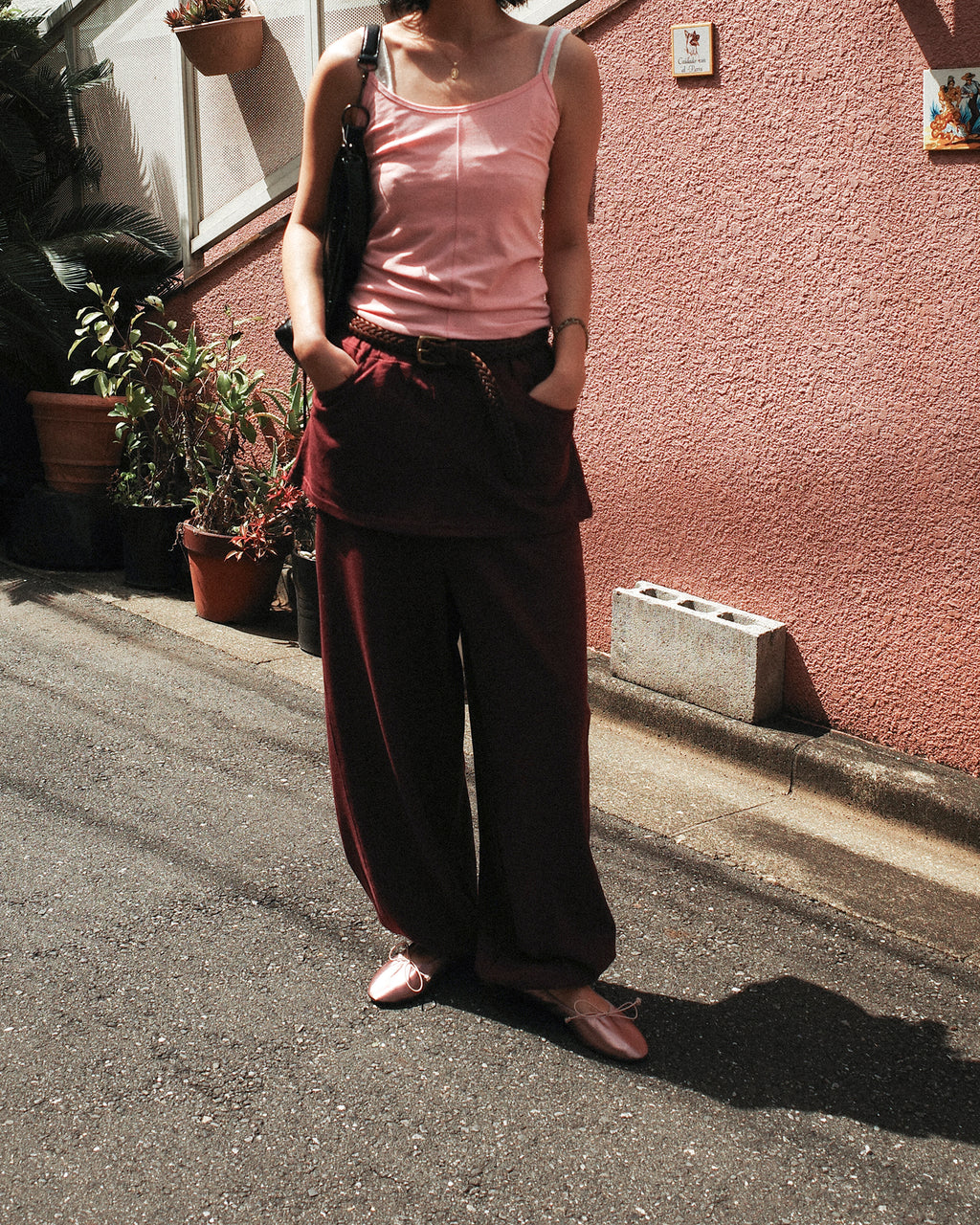 Cailee Skirt-Layered Towel Joggers, Summer Barolo