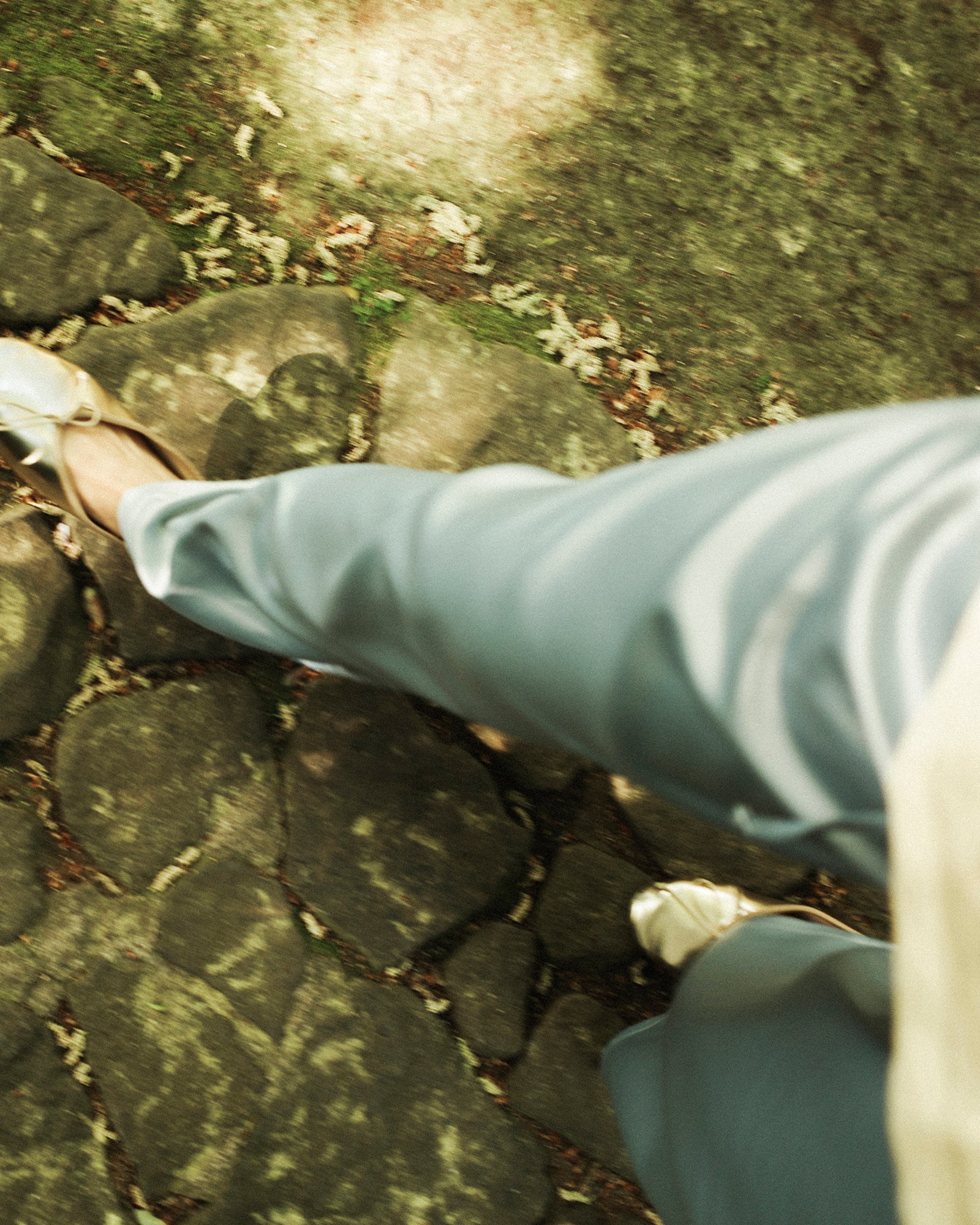 (Limited) Jasmine Dris Satin Trousers, Sky Diamond