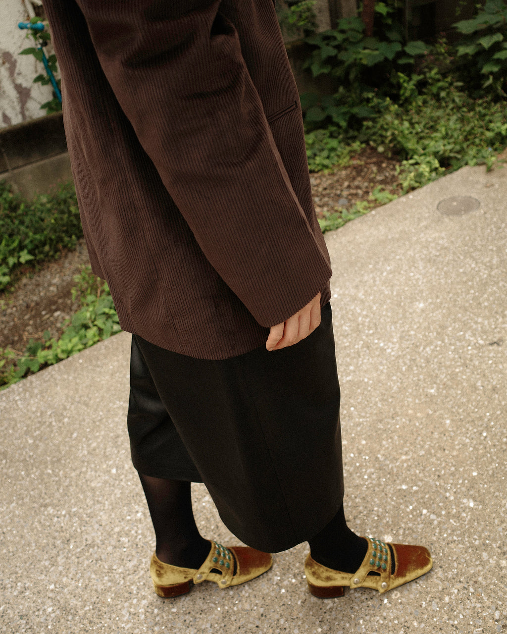 Leo Oversized Corduroy Jacket, Chestnut