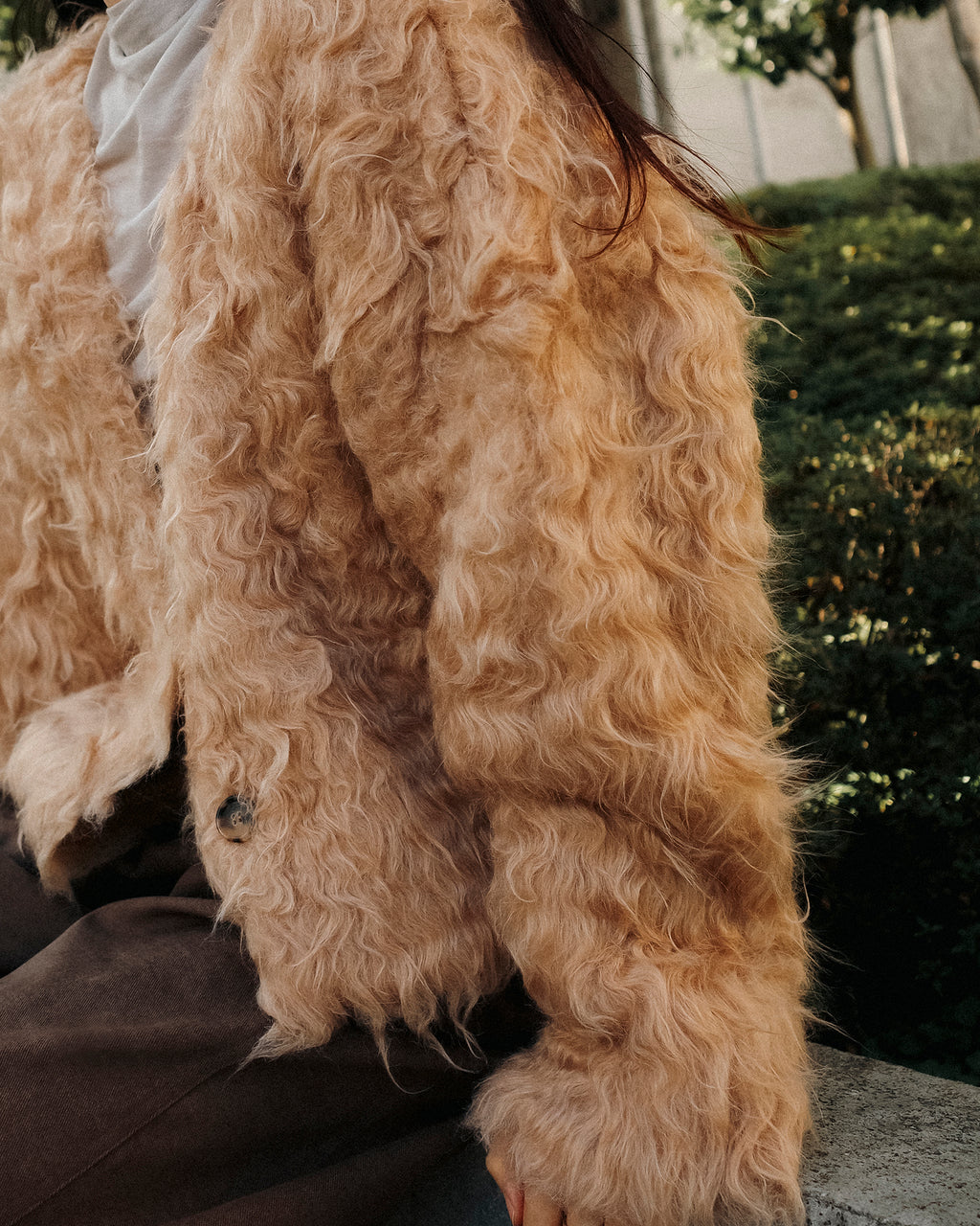 Sunset Brushed Cardigan, Caramel Toffee