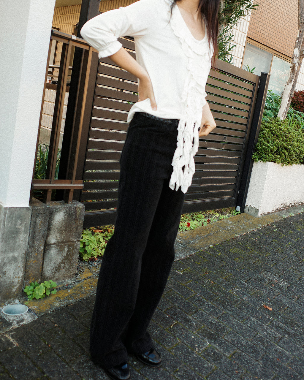 Opera Juliette Ruffled Tee, Tamago