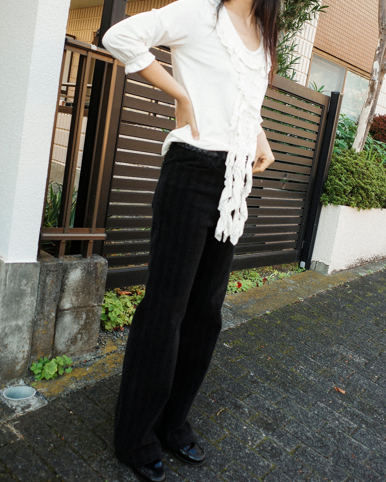 Opera Juliette Ruffled Tee, Tamago