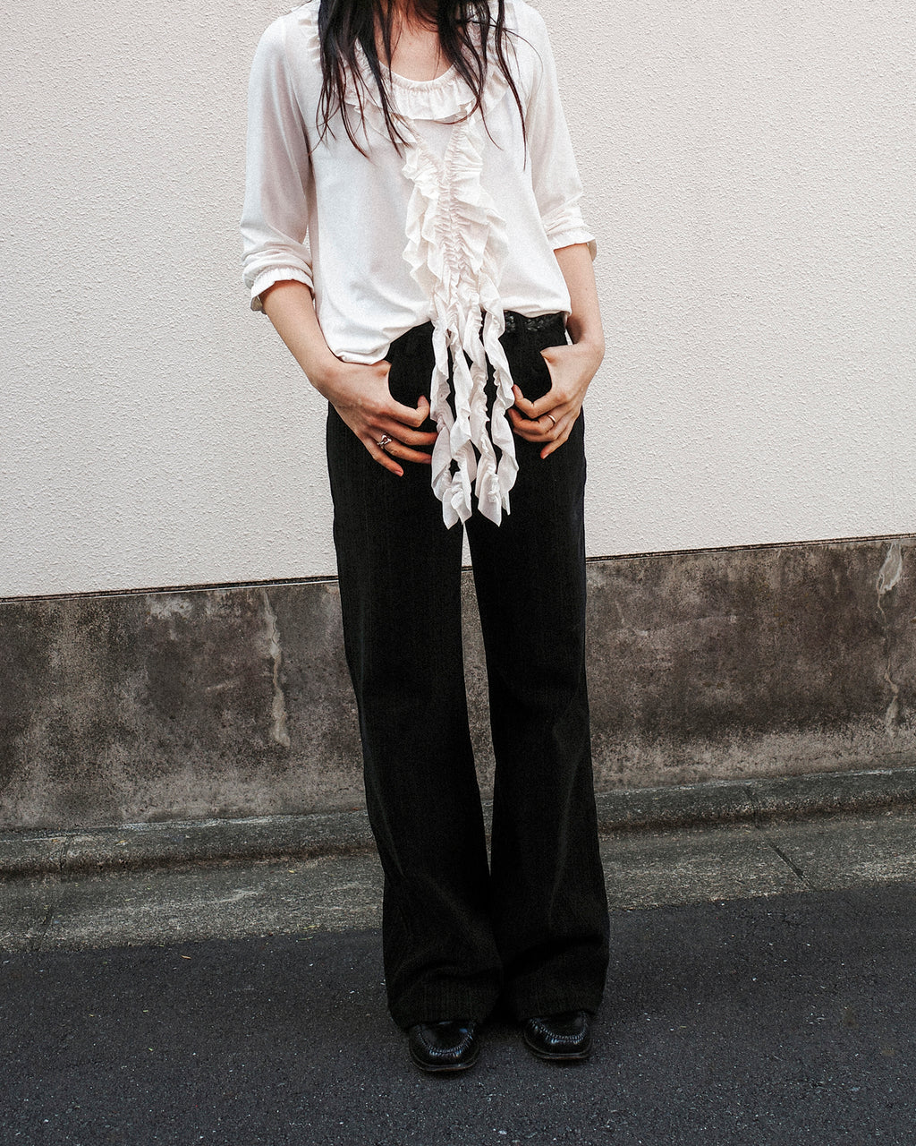 Opera Juliette Ruffled Tee, Tamago