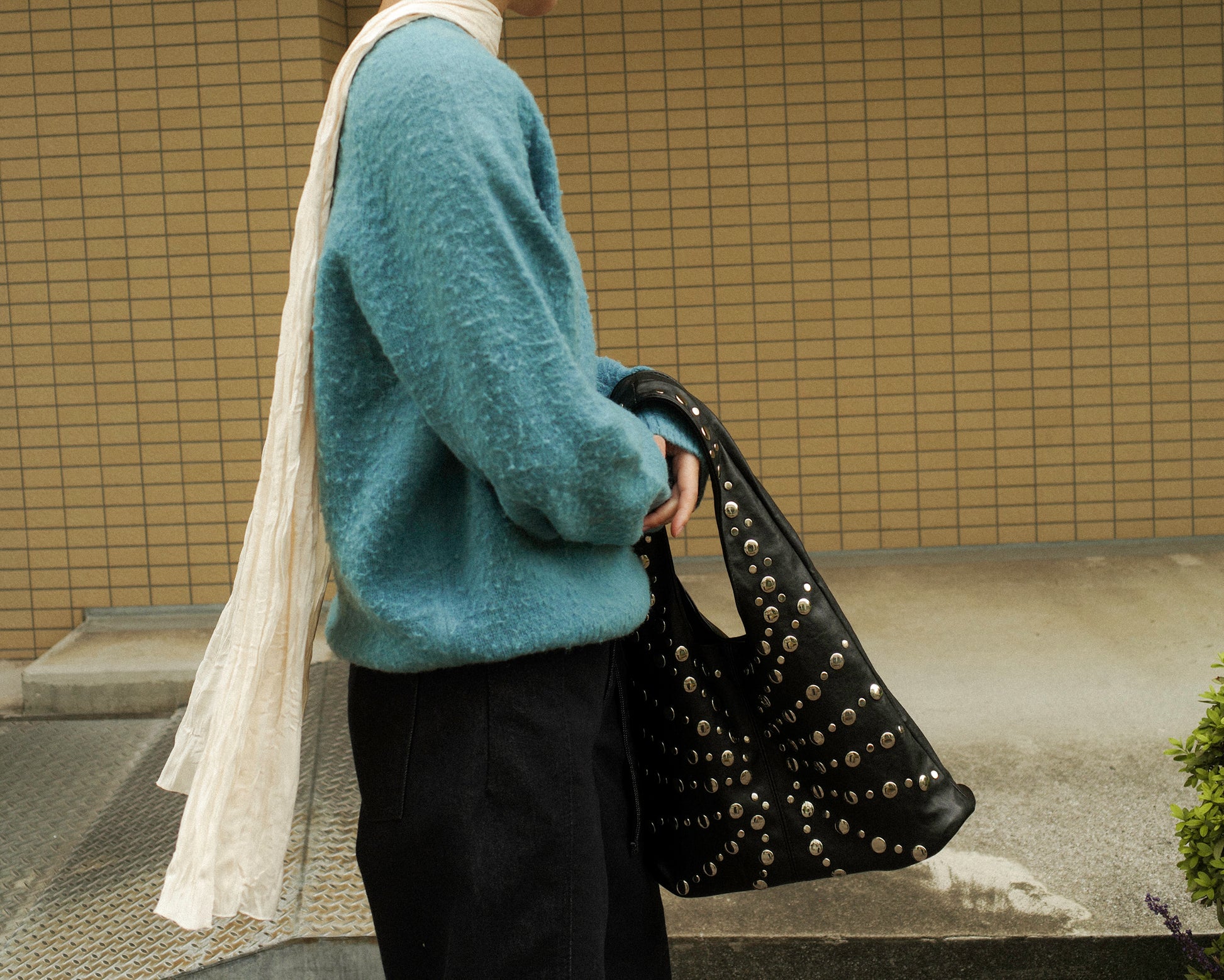 Hiro Brushed Wool Jumper, Sullivan Blue Teal