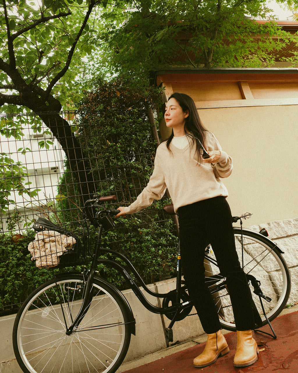 Kate Ankle Zip Skinny Cotton Trousers, Starry Night