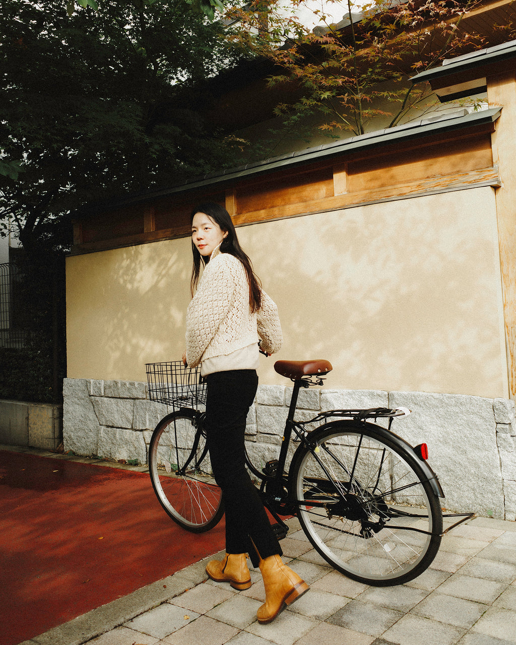 Aiko Textured Knit Zip Cardigan, Bagel