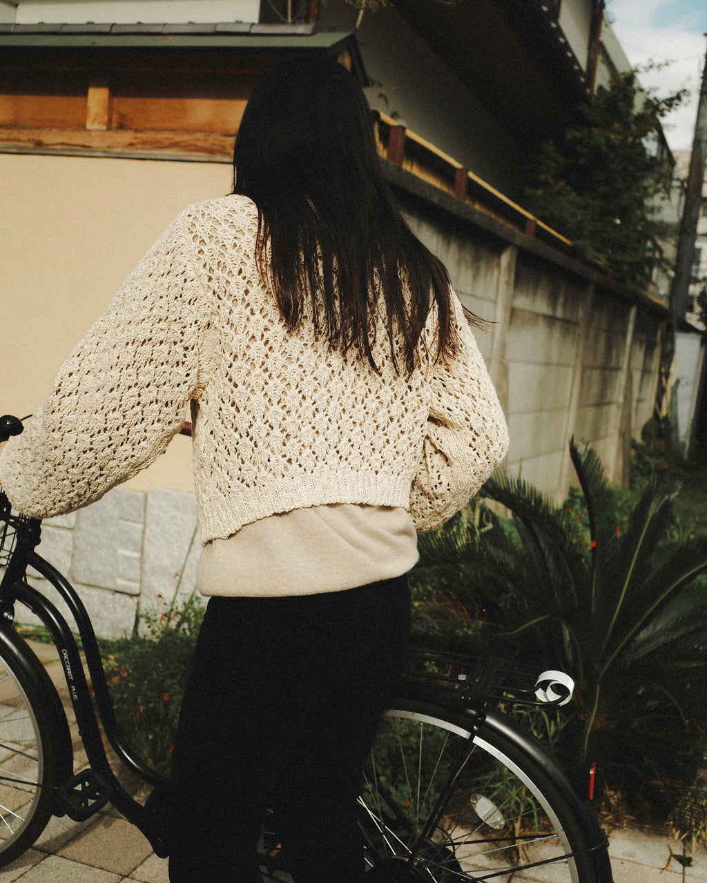 Aiko Textured Knit Zip Cardigan, Bagel