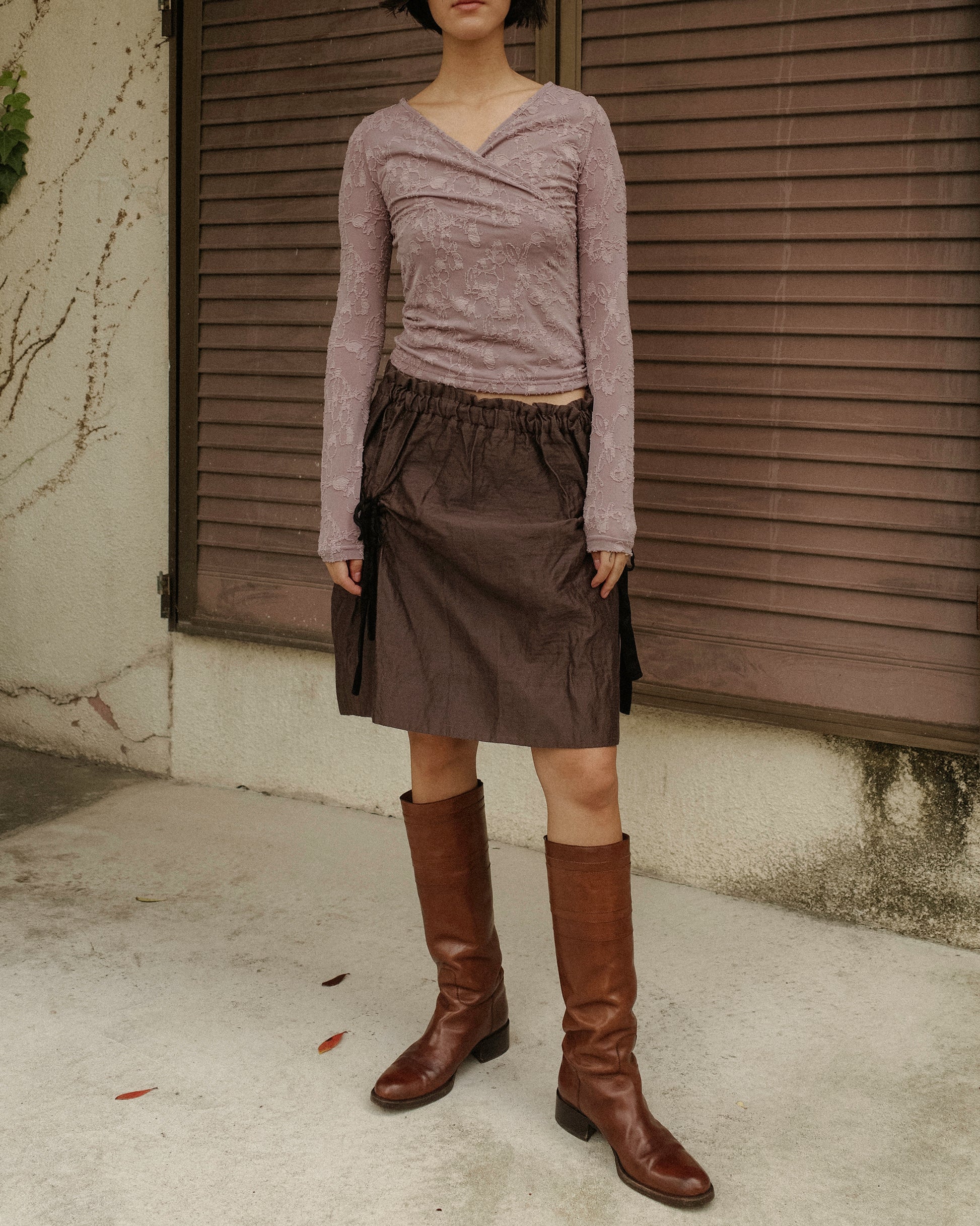 Petal Haze Wrap Top, Megara