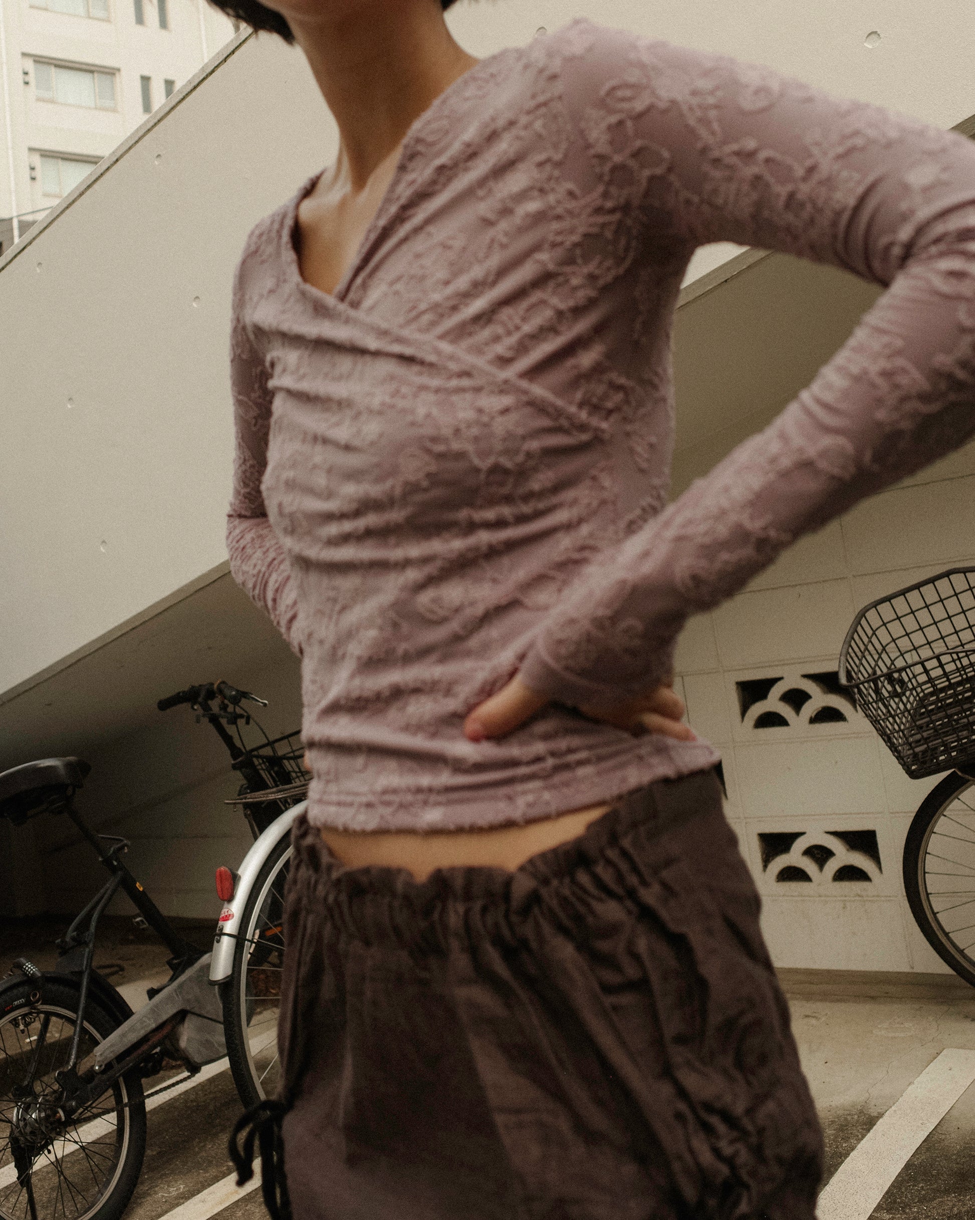 Petal Haze Wrap Top, Megara