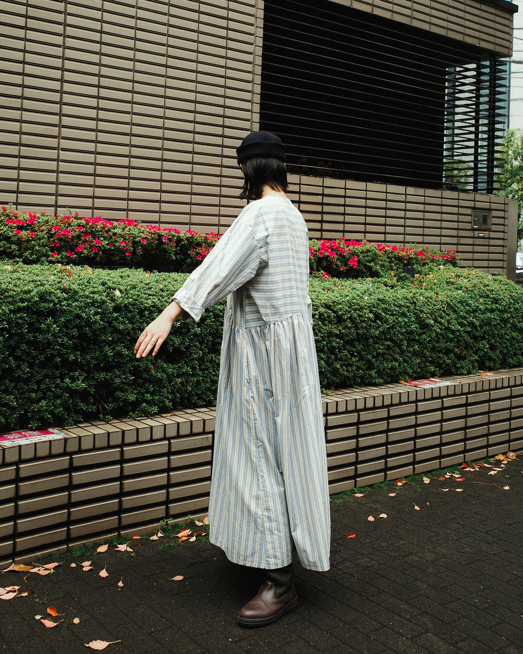 Agnes Stripe Oversized Dress, Cotswold Sky