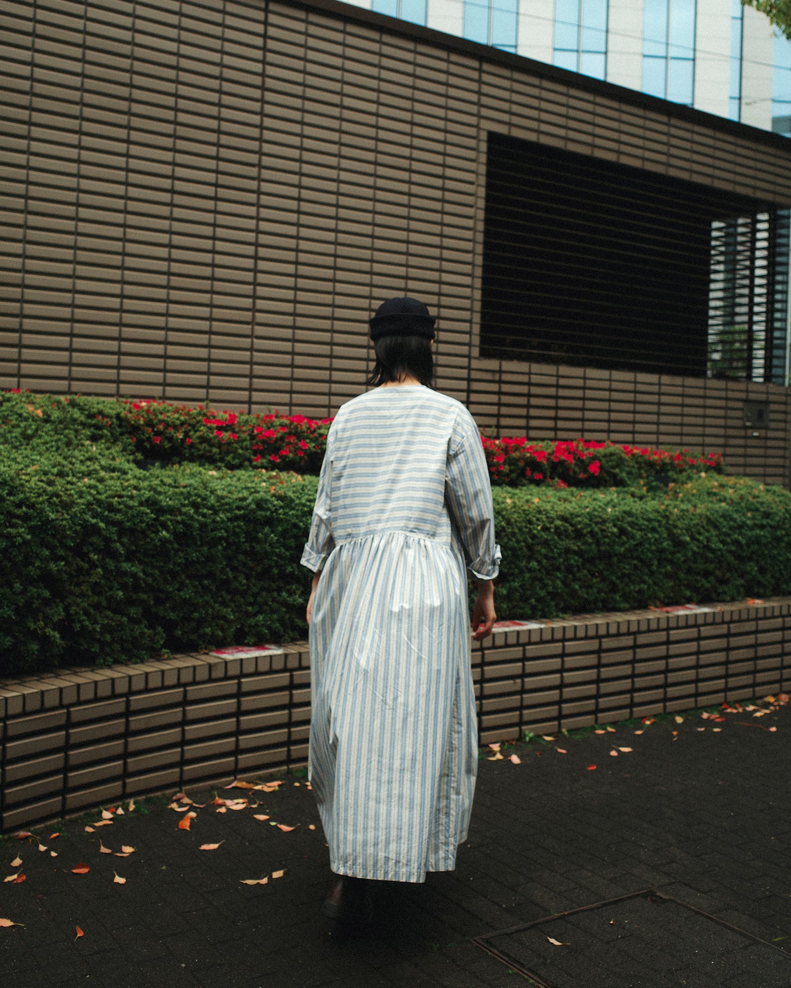 Agnes Stripe Oversized Dress, Cotswold Sky