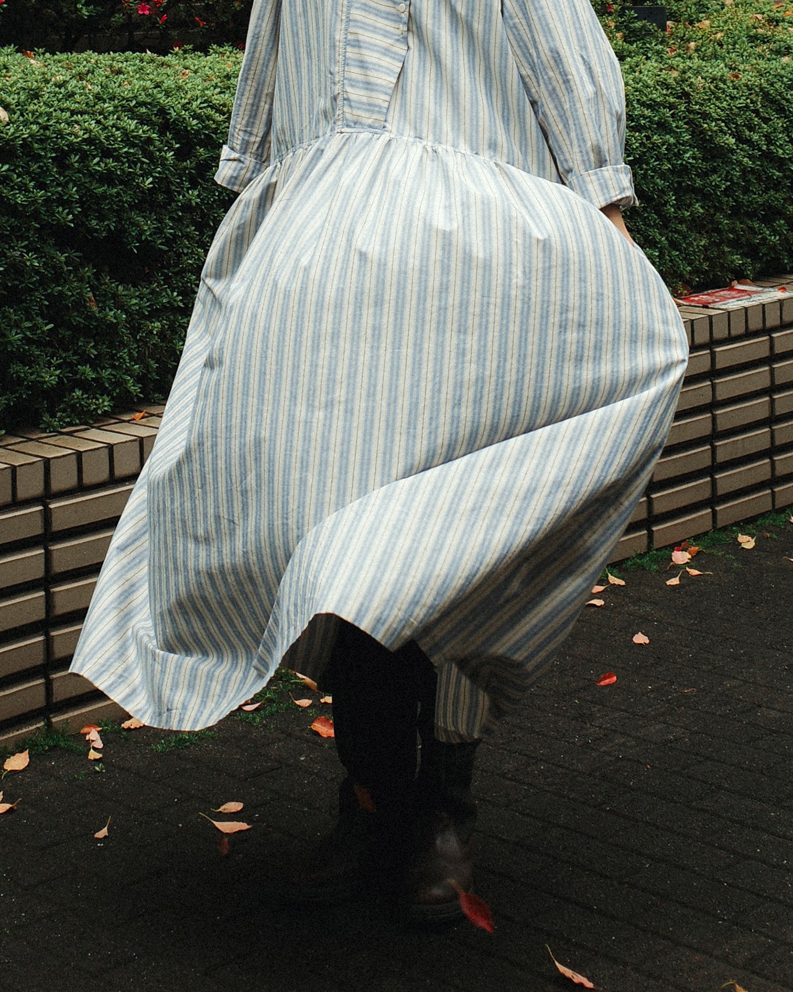 Agnes Stripe Oversized Dress, Cotswold Sky