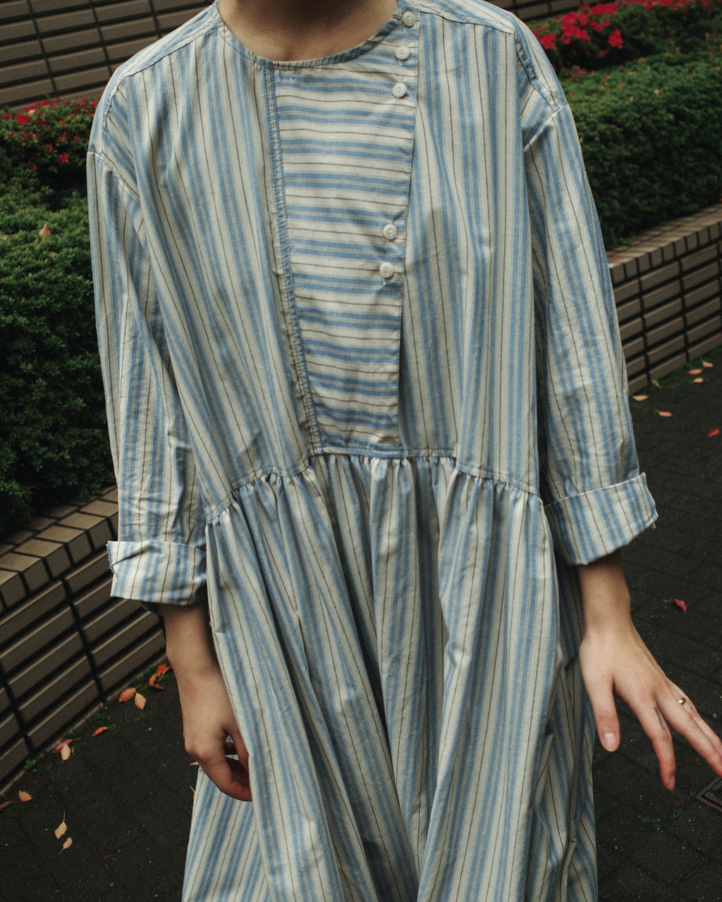 Agnes Stripe Oversized Dress, Cotswold Sky