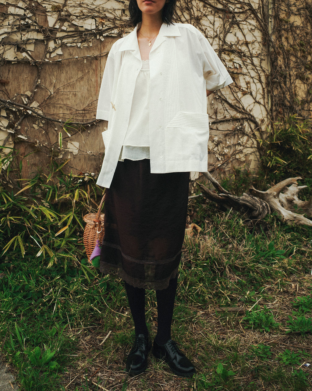 Newton Cotton-linen Oversized Cottage Shirt, Milky White