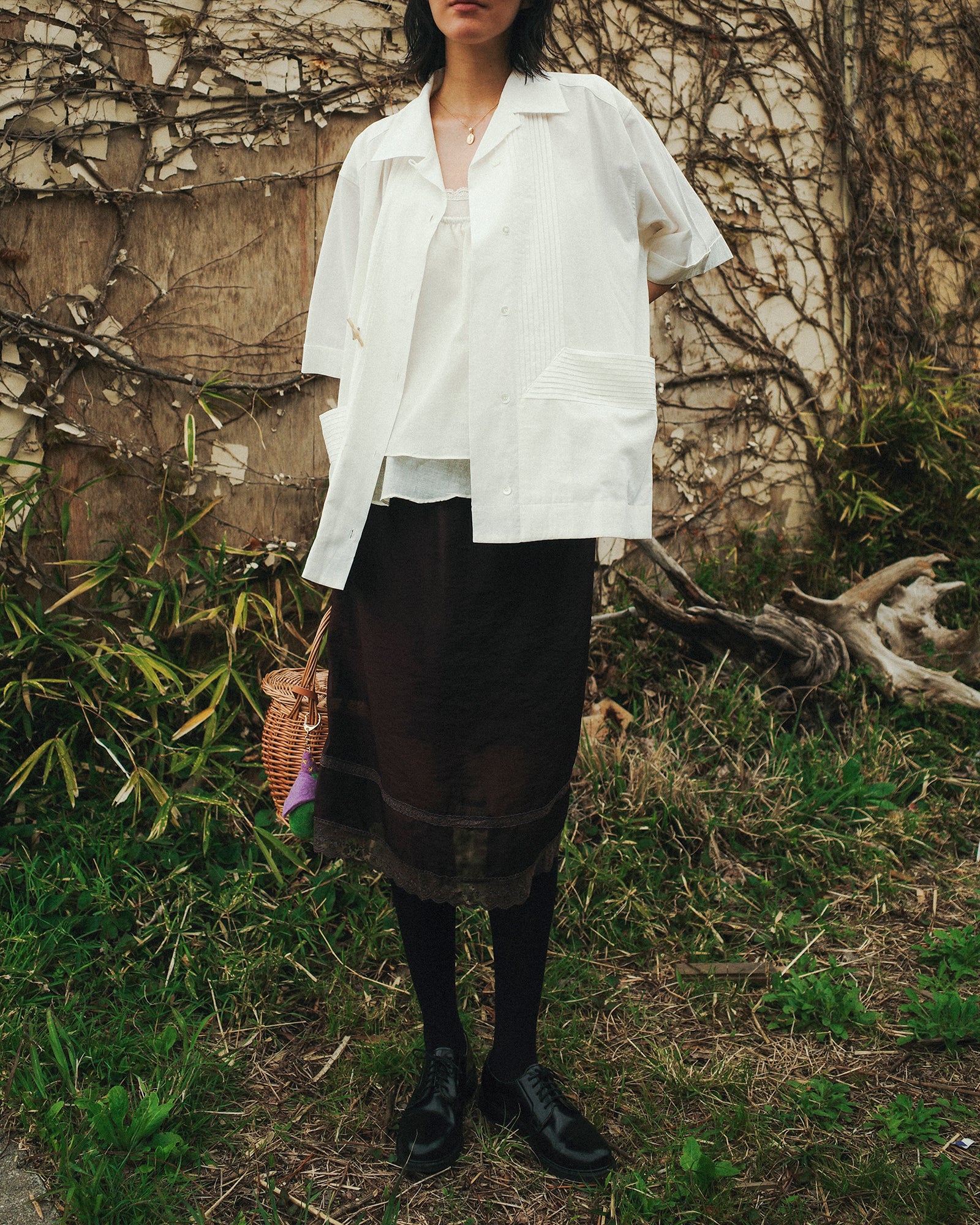 Newton Cotton-linen Oversized Cottage Shirt, Milky White