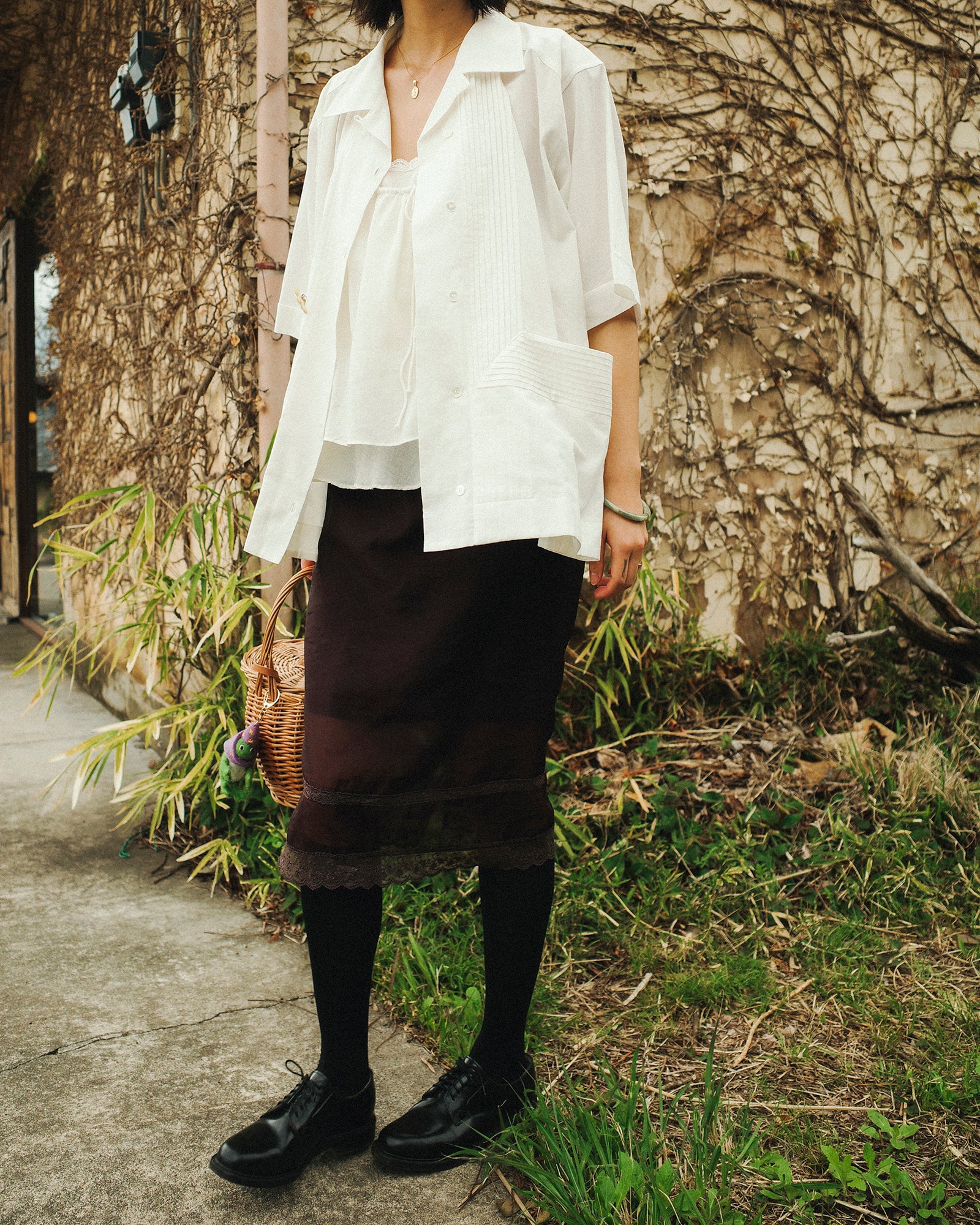 Newton Cotton-linen Oversized Cottage Shirt, Milky White