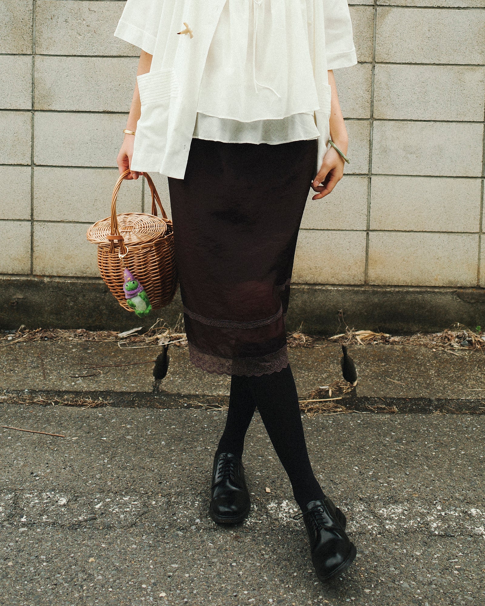Midnight Soirée Sheer Lace Skirt, Bordeaux Noir