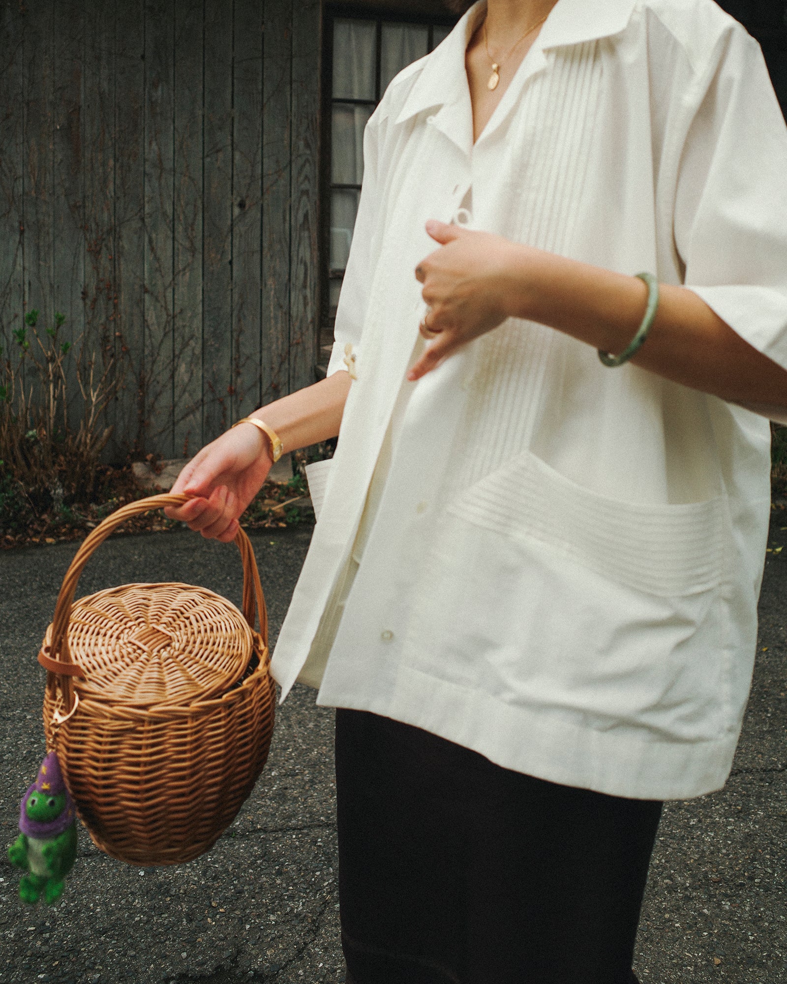Bruton Willow Basket, Natural Wicker