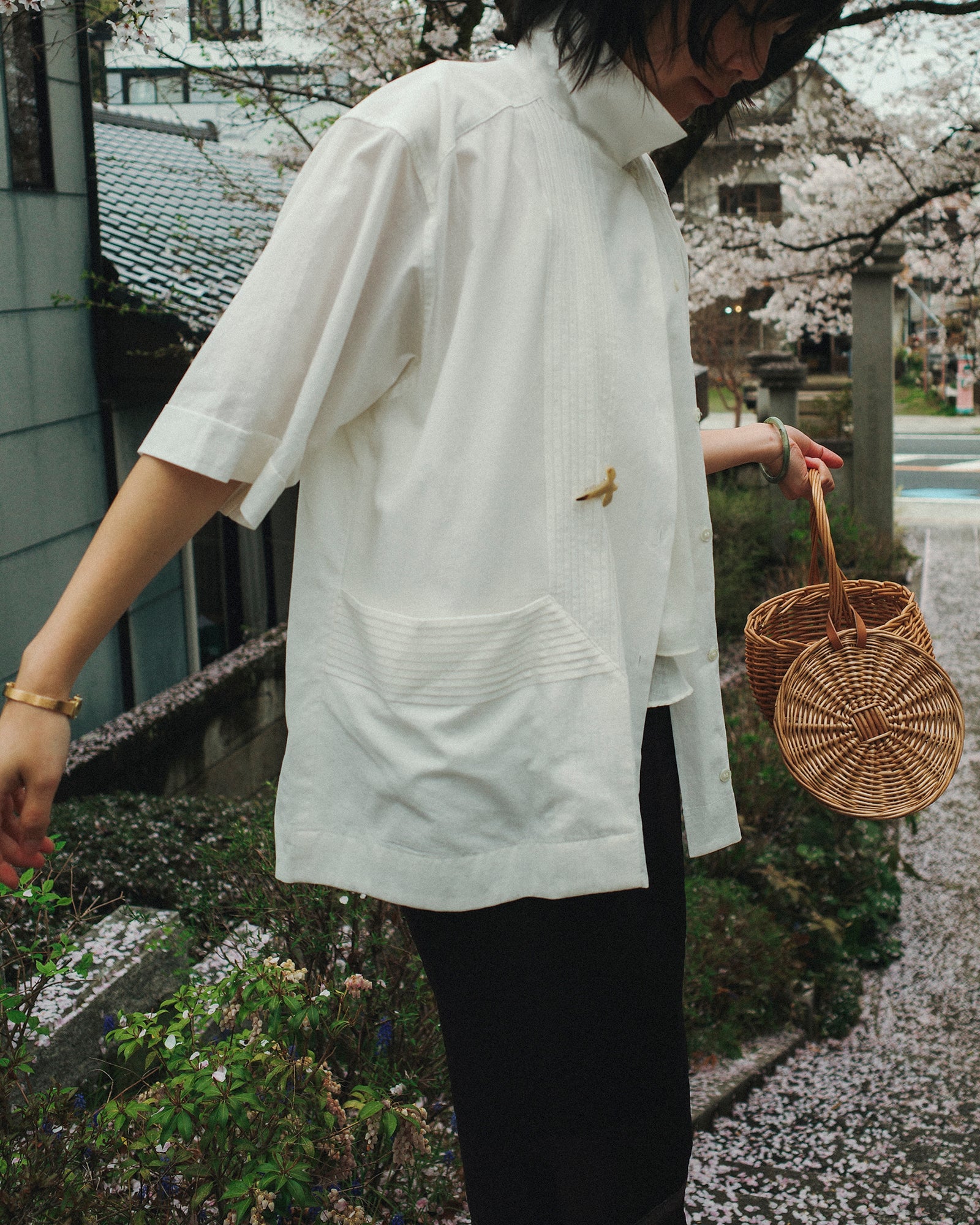 Newton Cotton-linen Oversized Cottage Shirt, Milky White