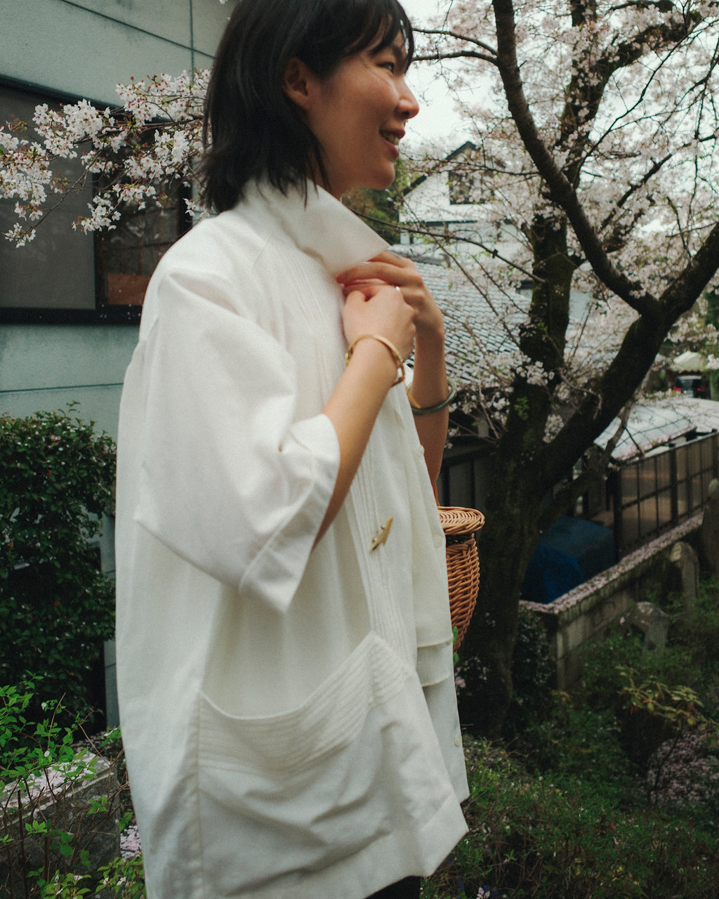 Newton Cotton-linen Oversized Cottage Shirt, Milky White