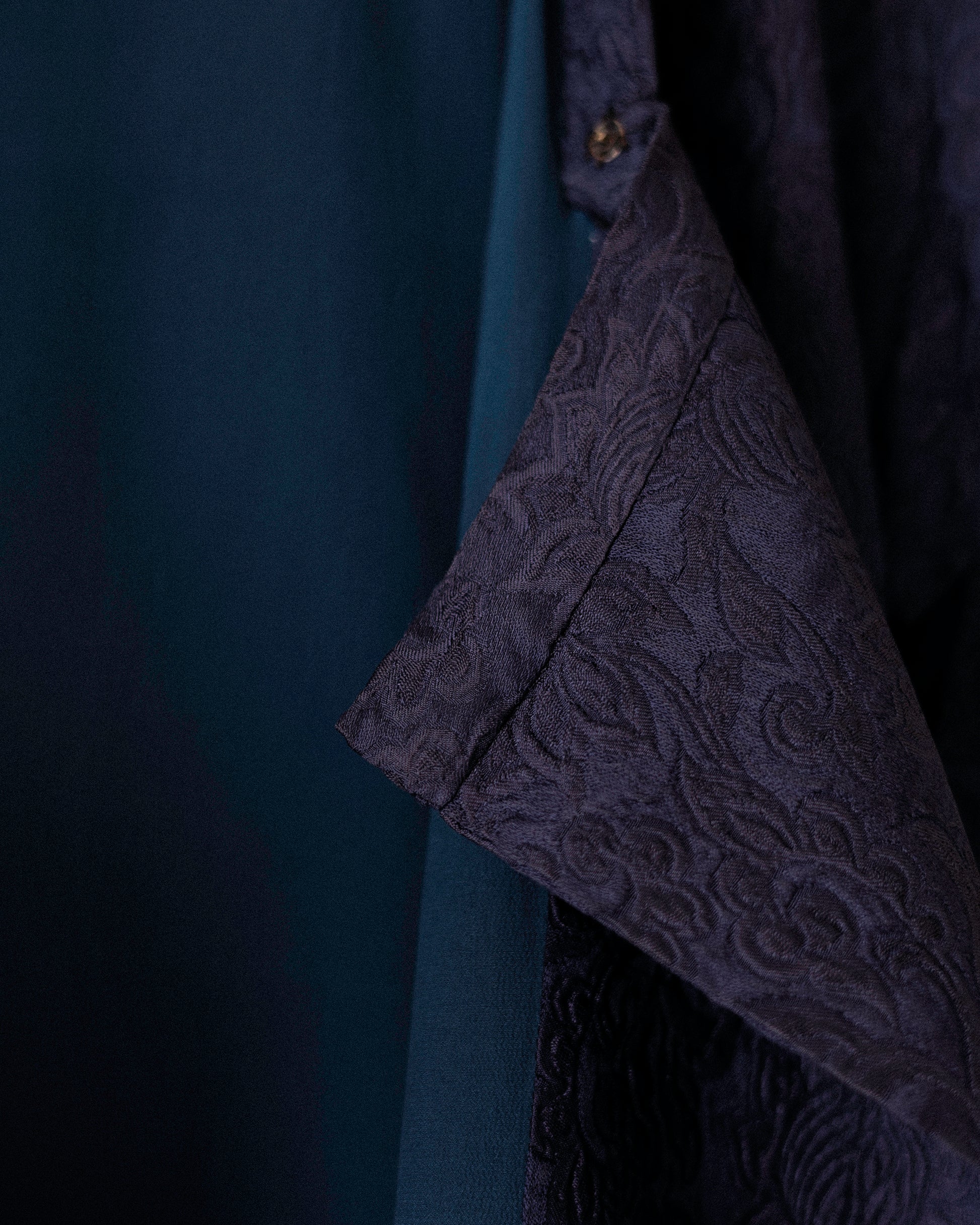 Odyssey Michiyuki Kimono Jacket, Deep Plum Jacquard