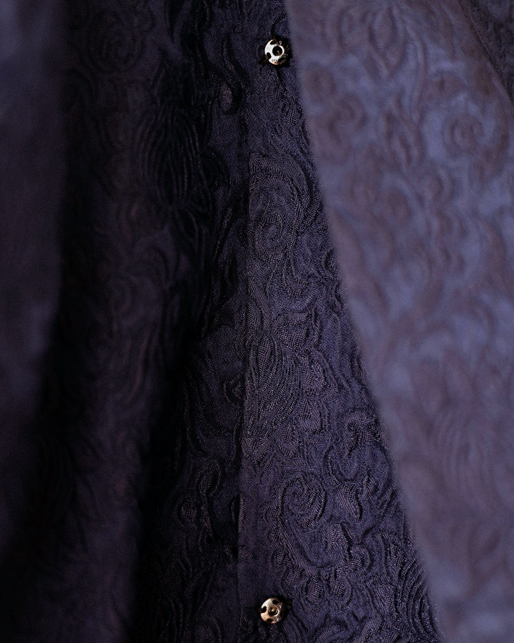 Odyssey Michiyuki Kimono Jacket, Deep Plum Jacquard