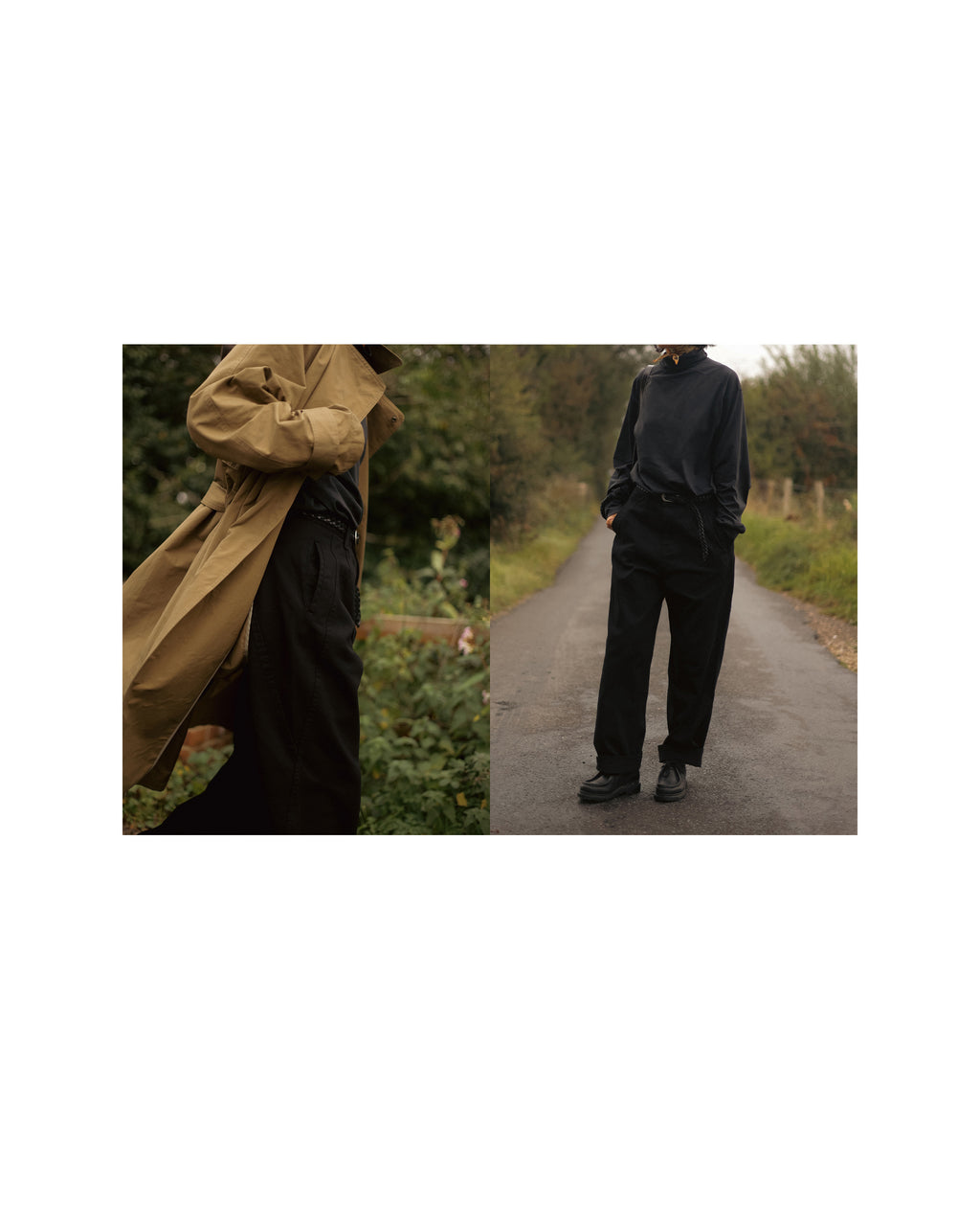 Plaited Cow Leather Belt, Dark Knight