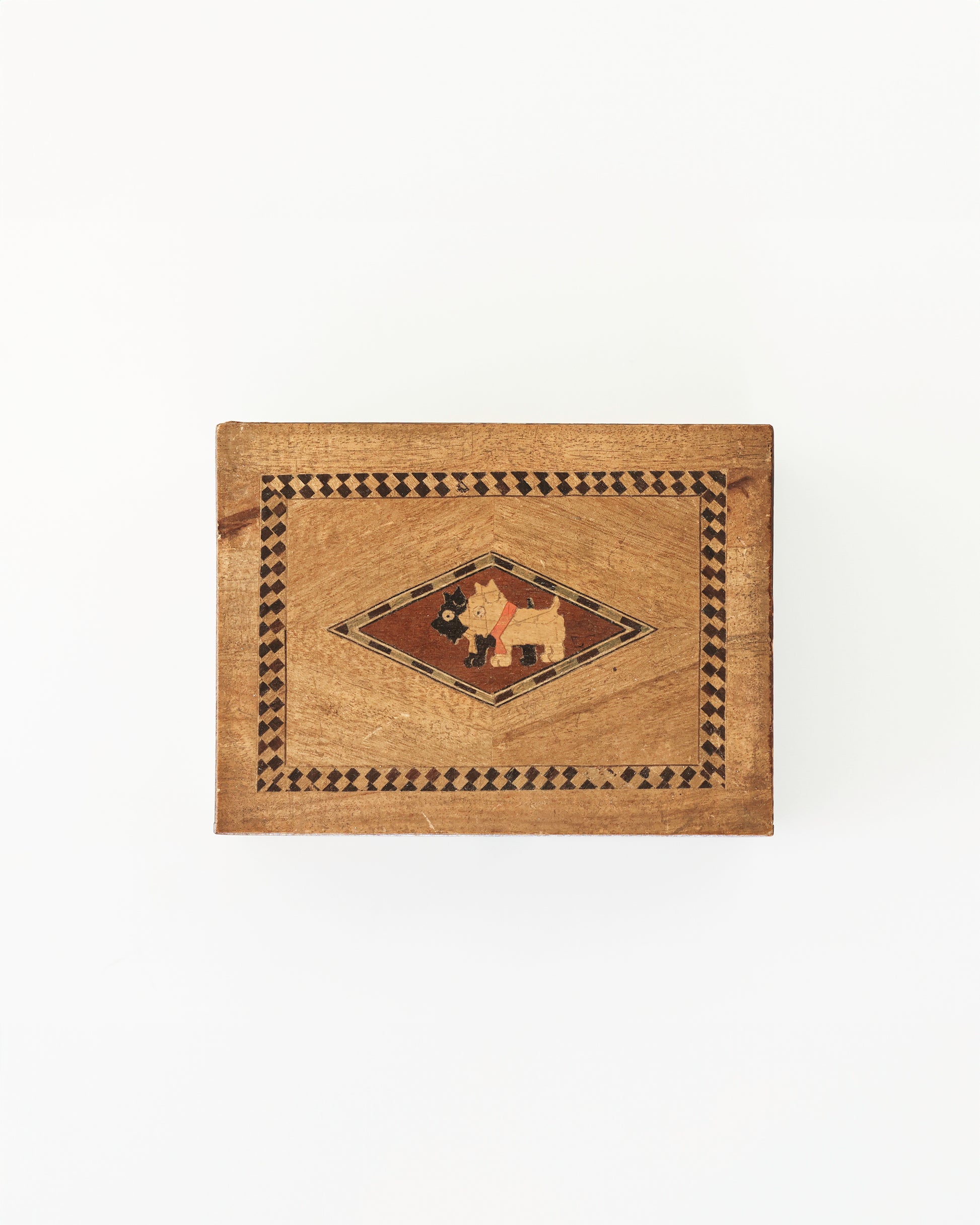 Secret Puzzle Box with Scottish Terriers, Wood