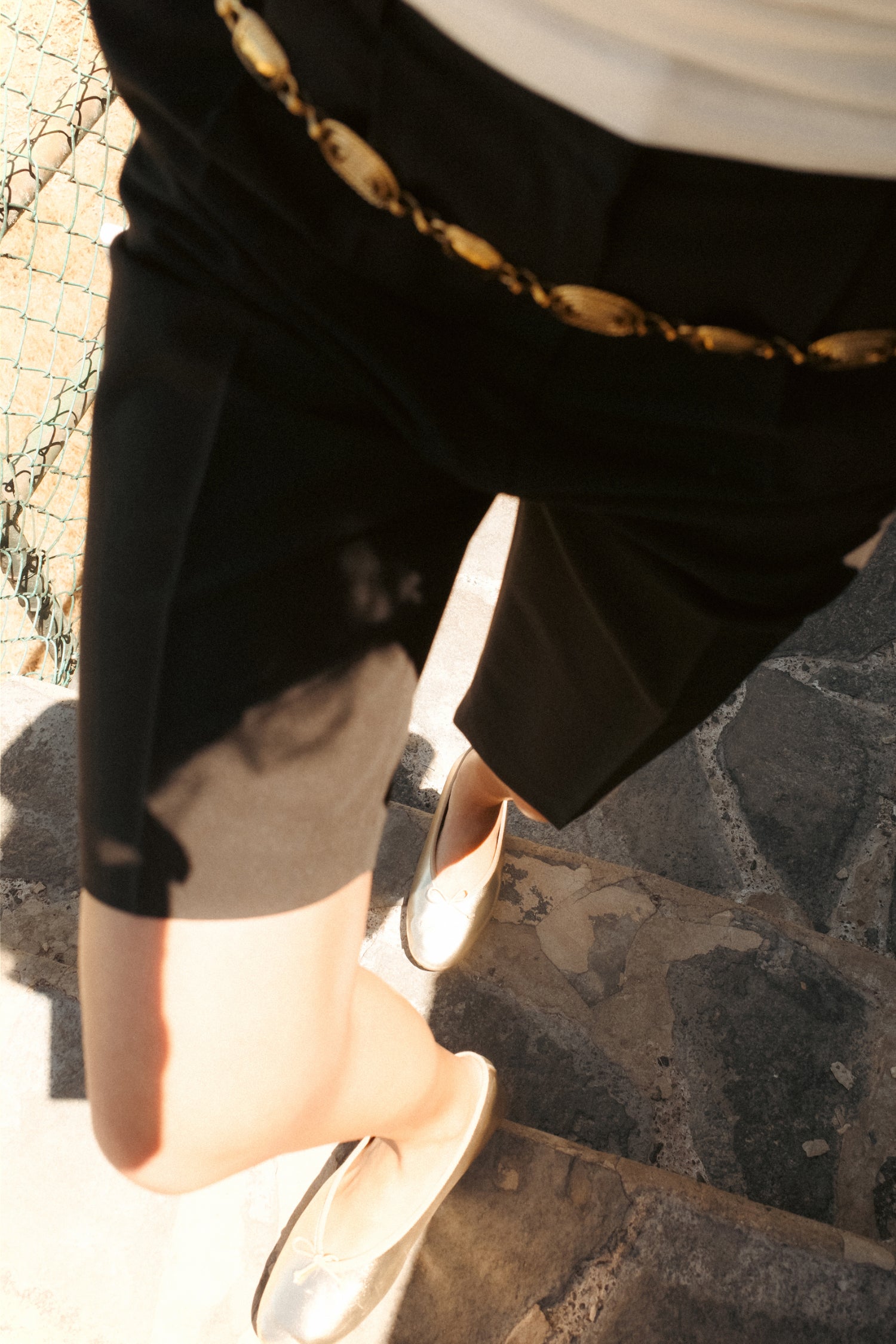 Canary Chain Belt, Antique Gold