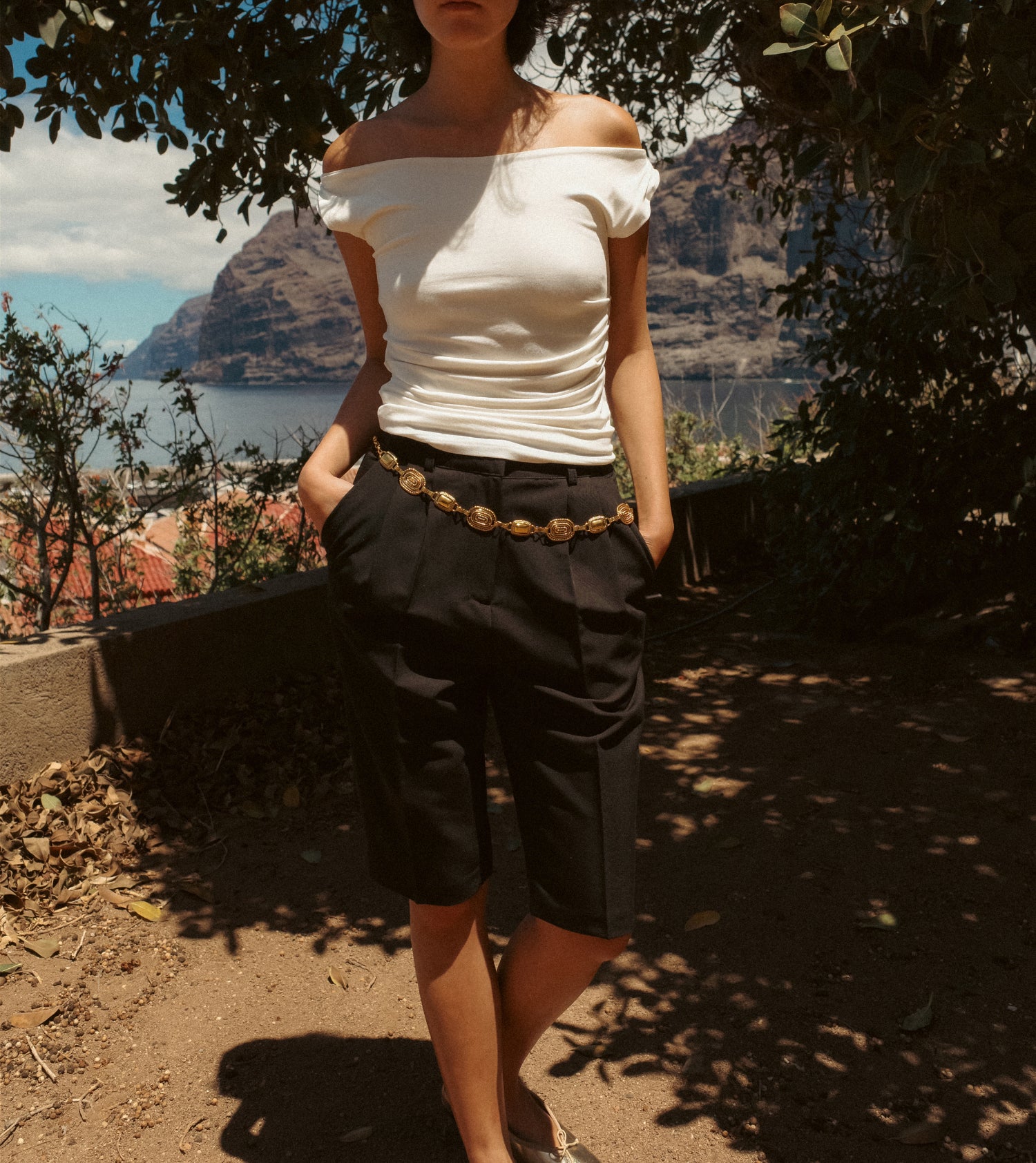 Canary Chain Belt, Antique Gold