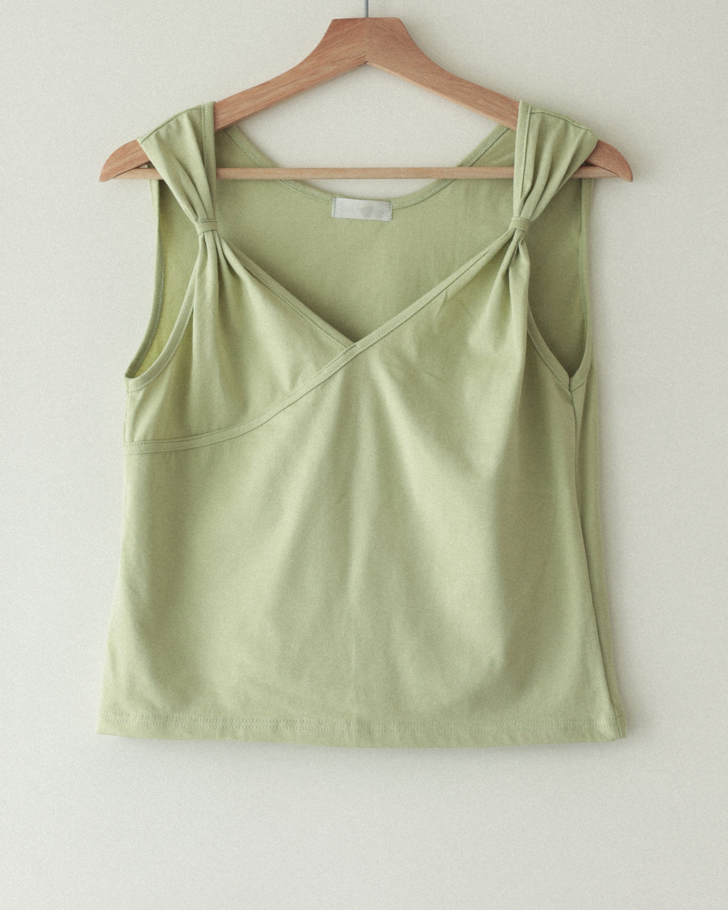 Daphne Twist Top, Pistachio Milk