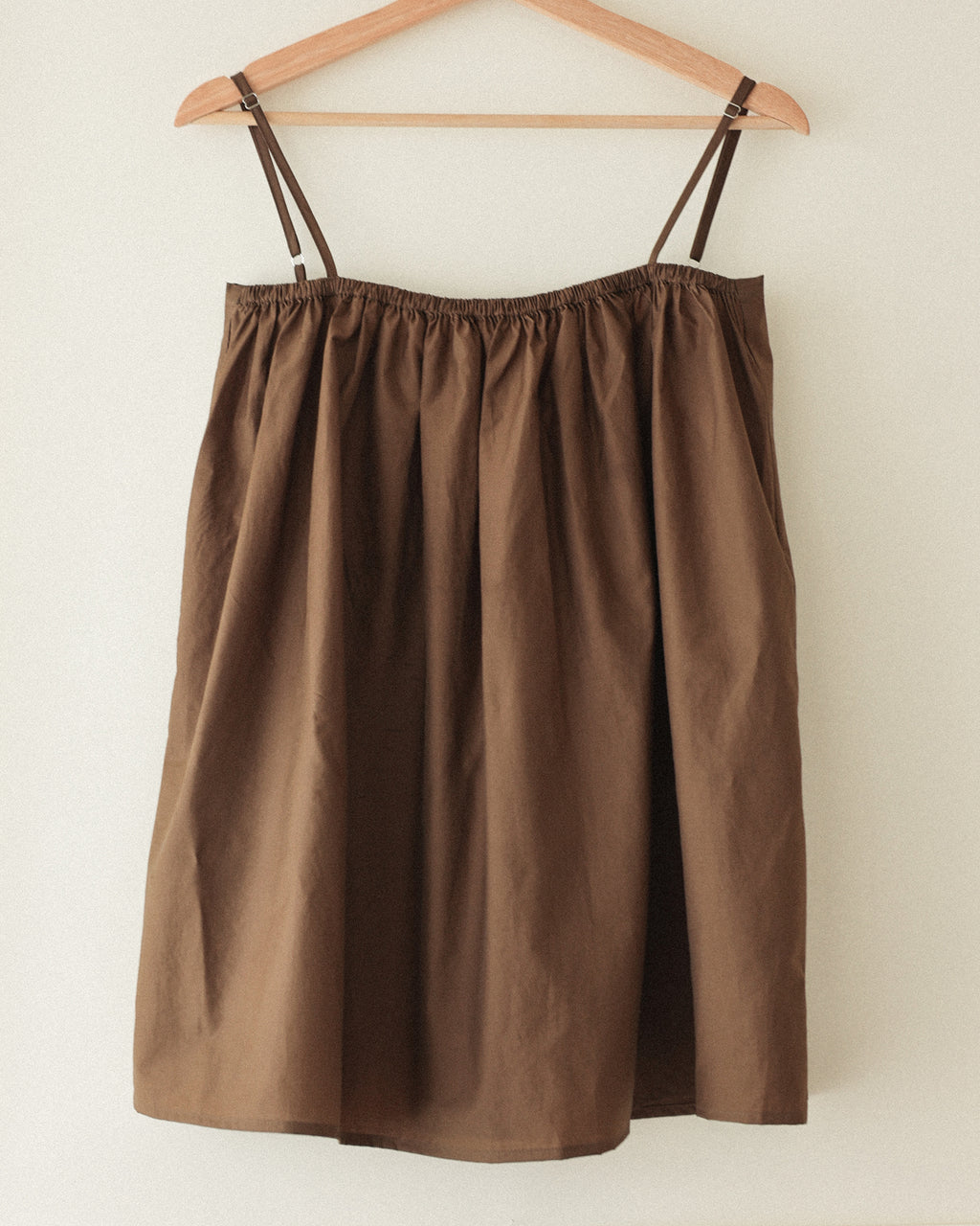 Calypso Cotton Sleeveless Top, Burnished Sand Brown
