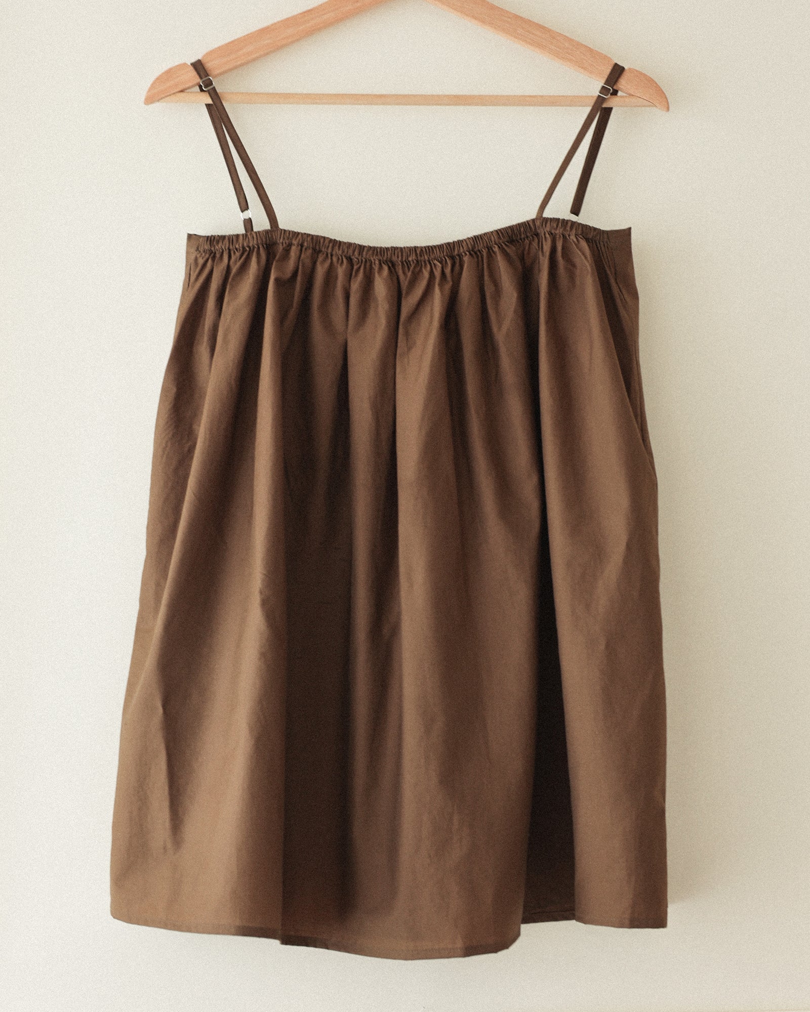 Calypso Cotton Sleeveless Top, Burnished Sand Brown