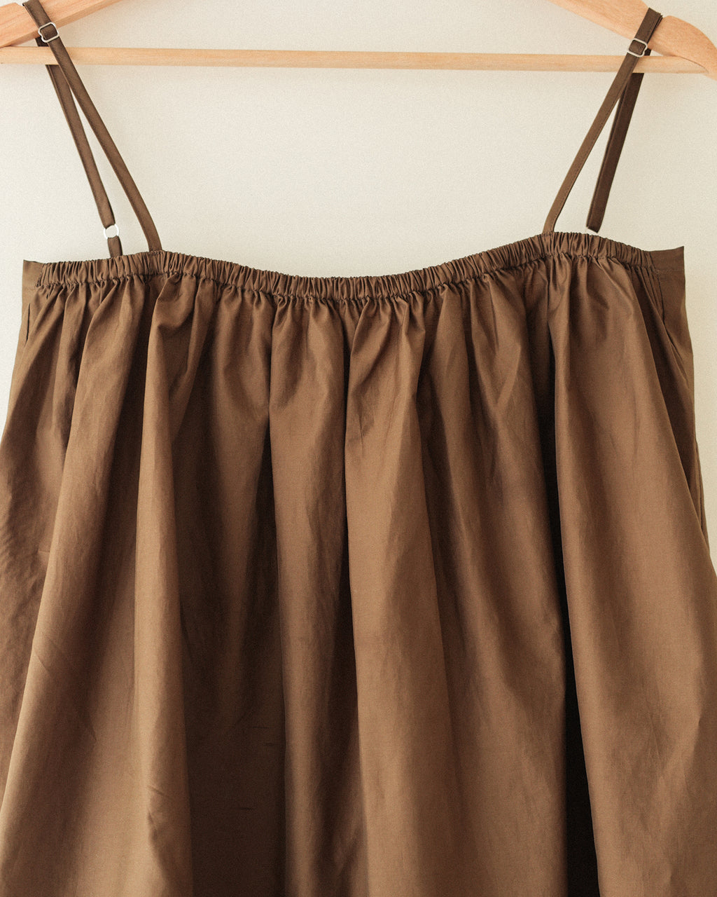 Calypso Cotton Sleeveless Top, Burnished Sand Brown